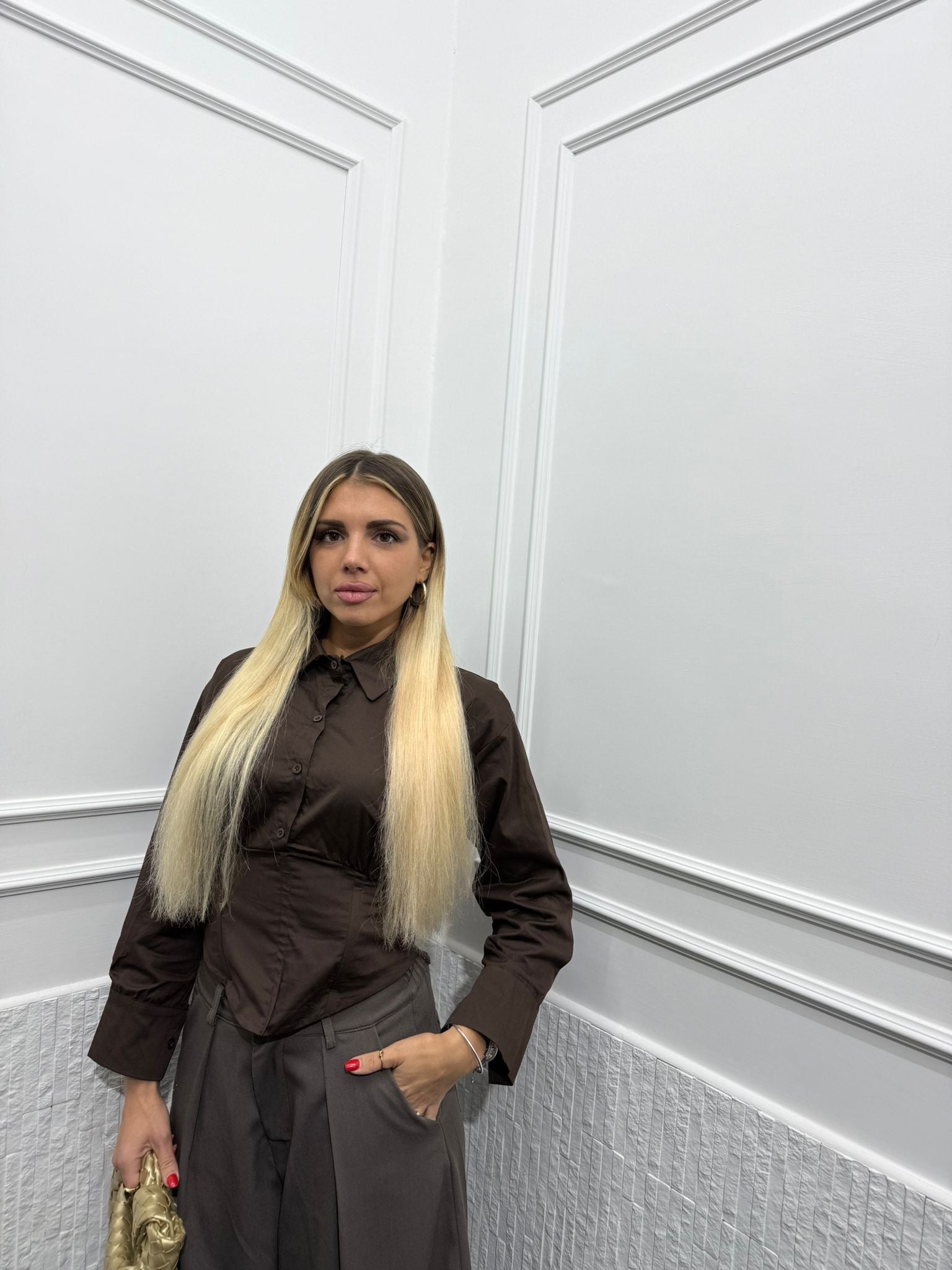 Camicia Crop Bustier