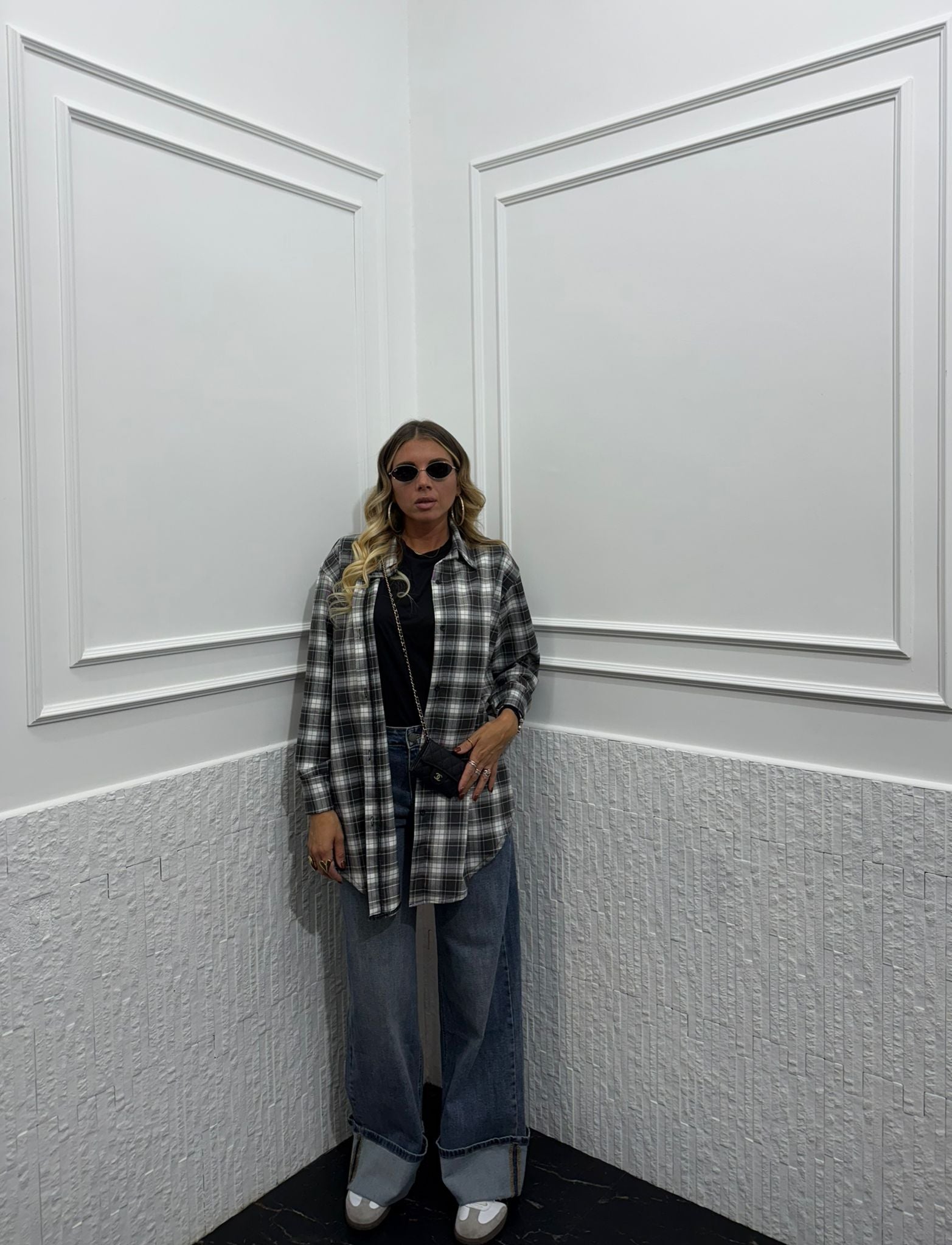 Camicia Oversize quadri