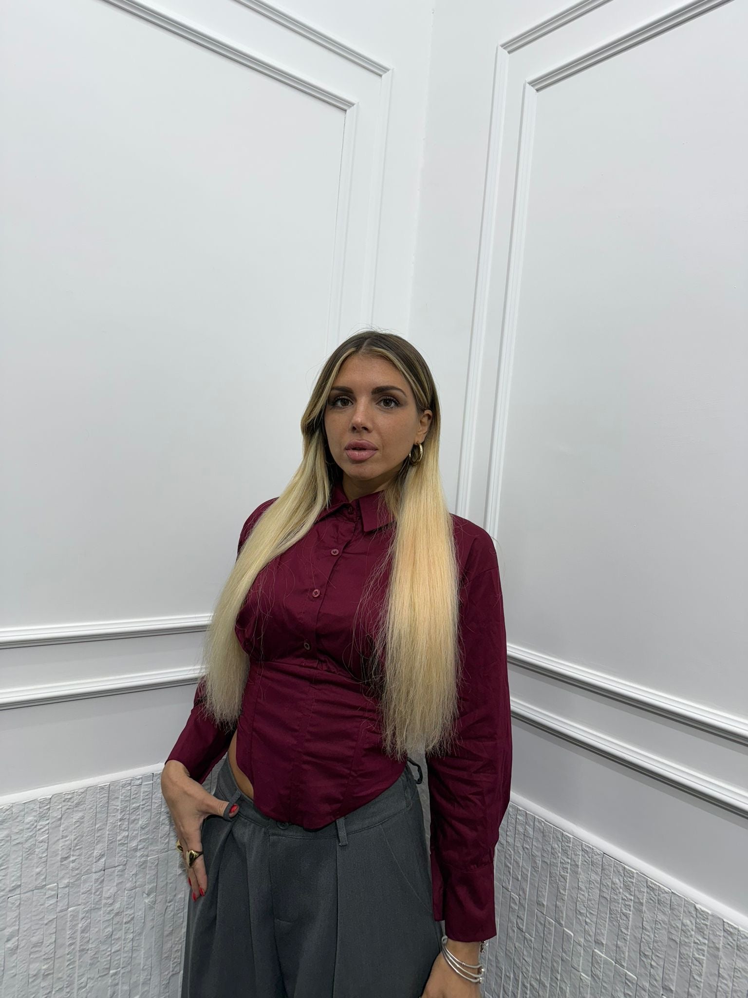 Camicia Crop Bustier