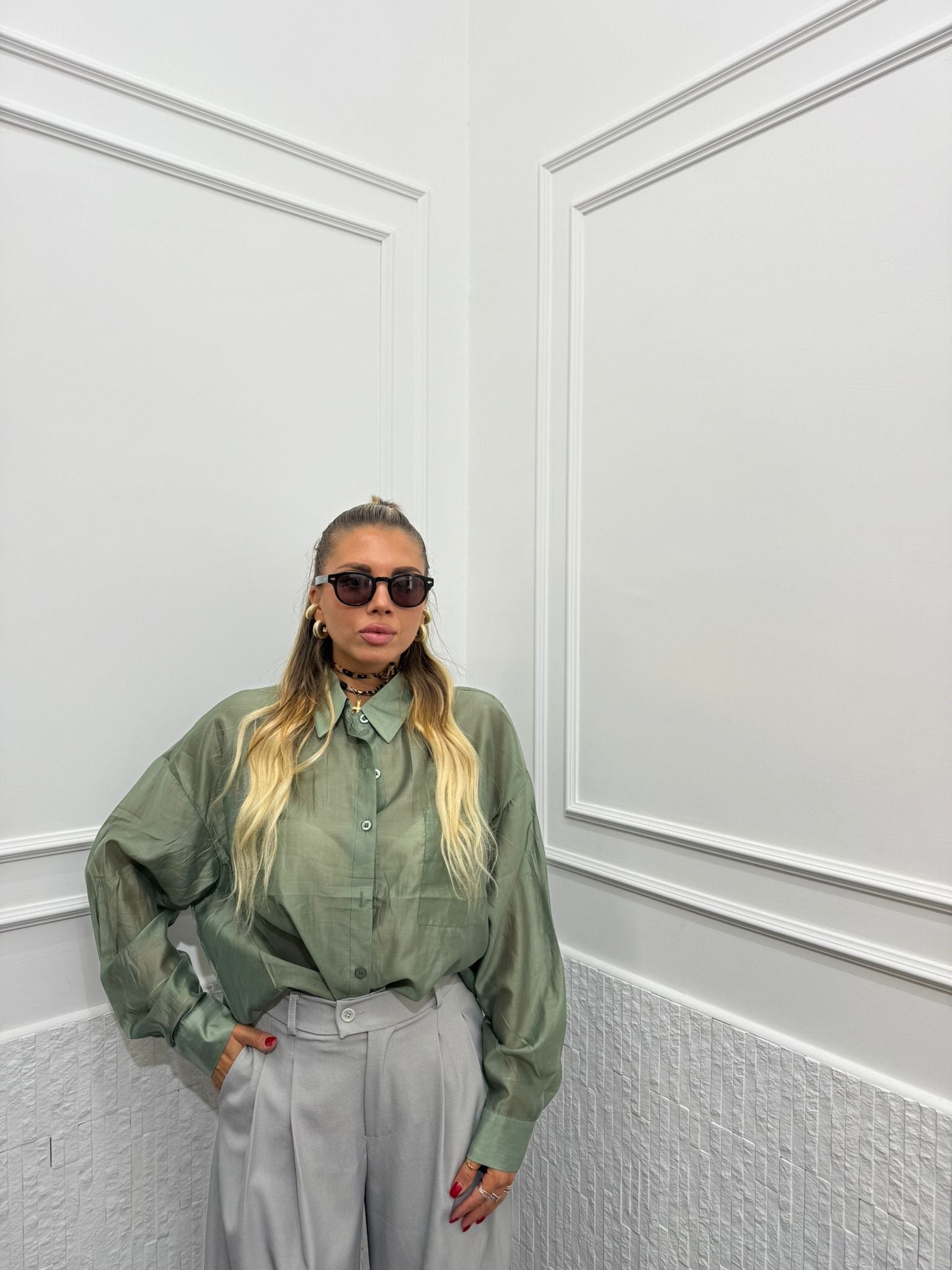 Camicia Semivelata Essential