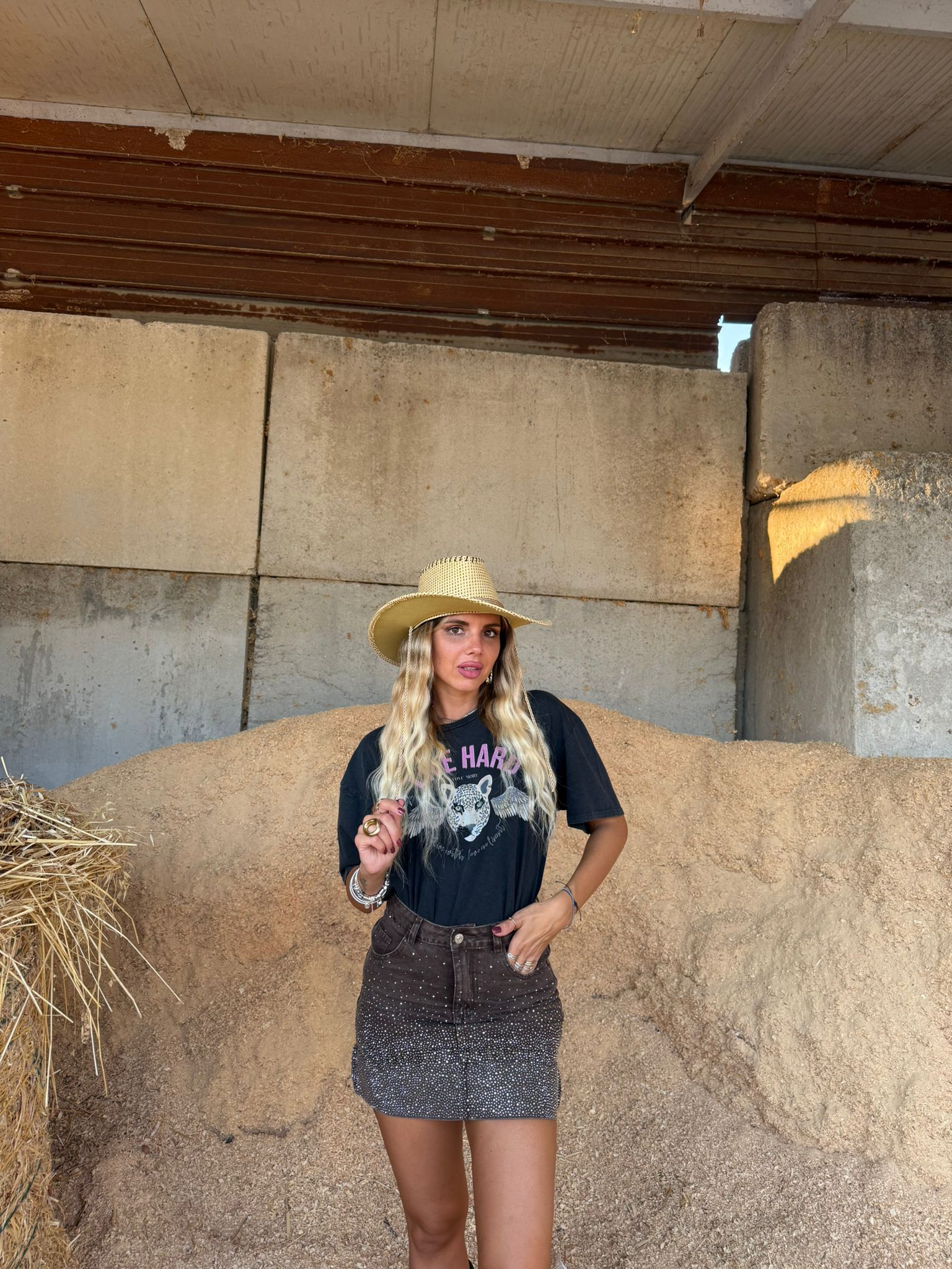 Minigonna Shine Brown