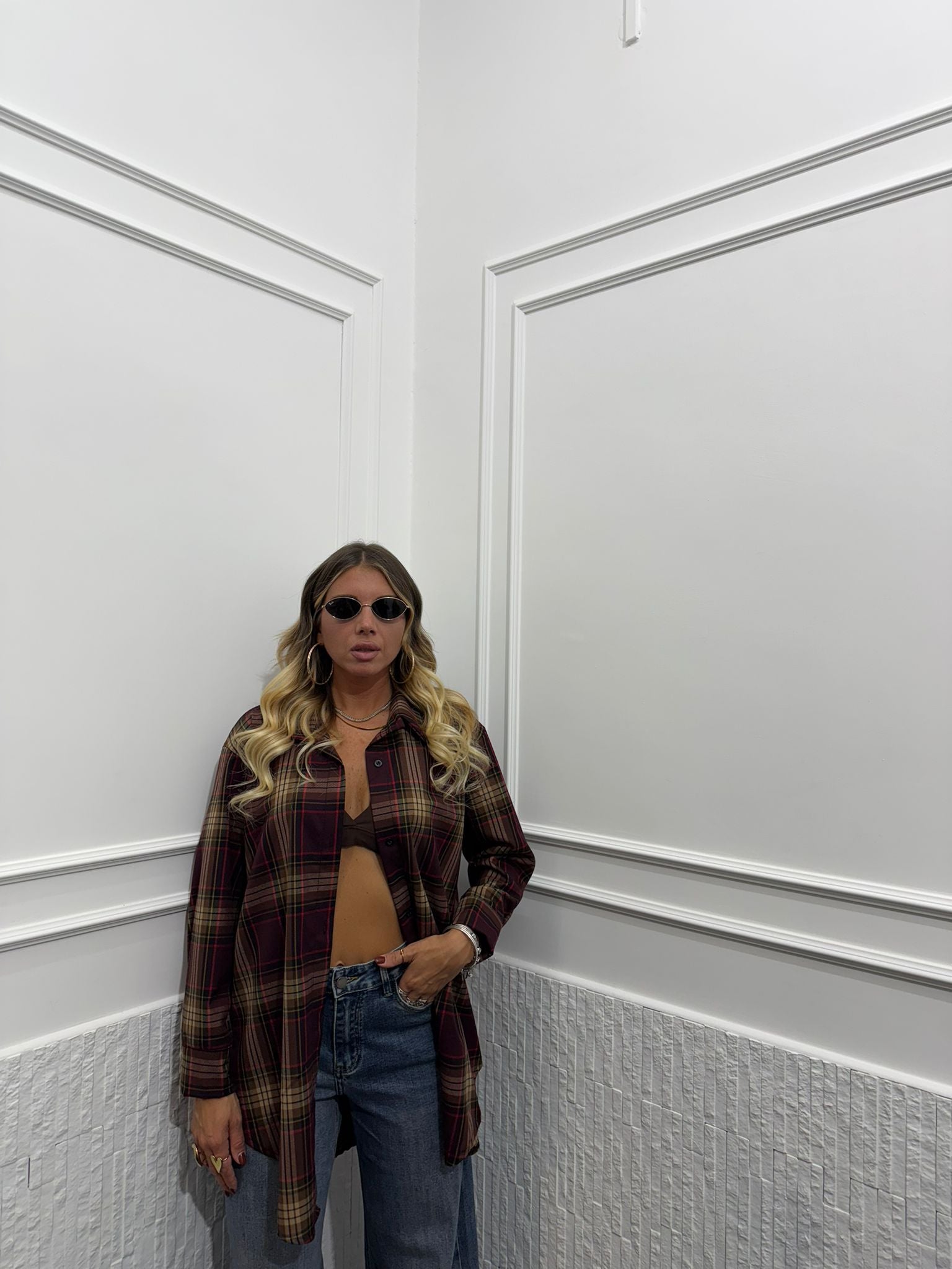 Camicia Oversize quadri