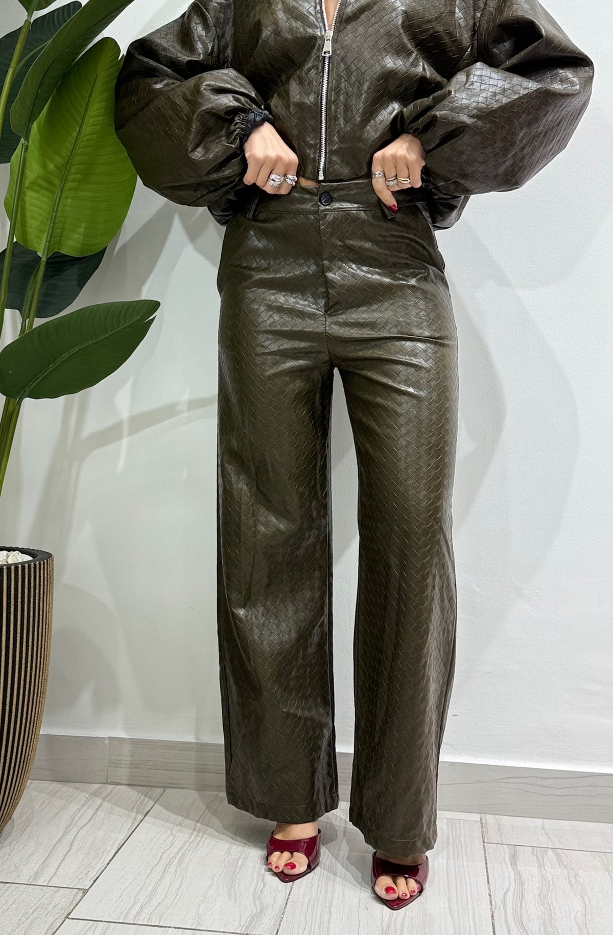 Coordinato bottega verde oliva