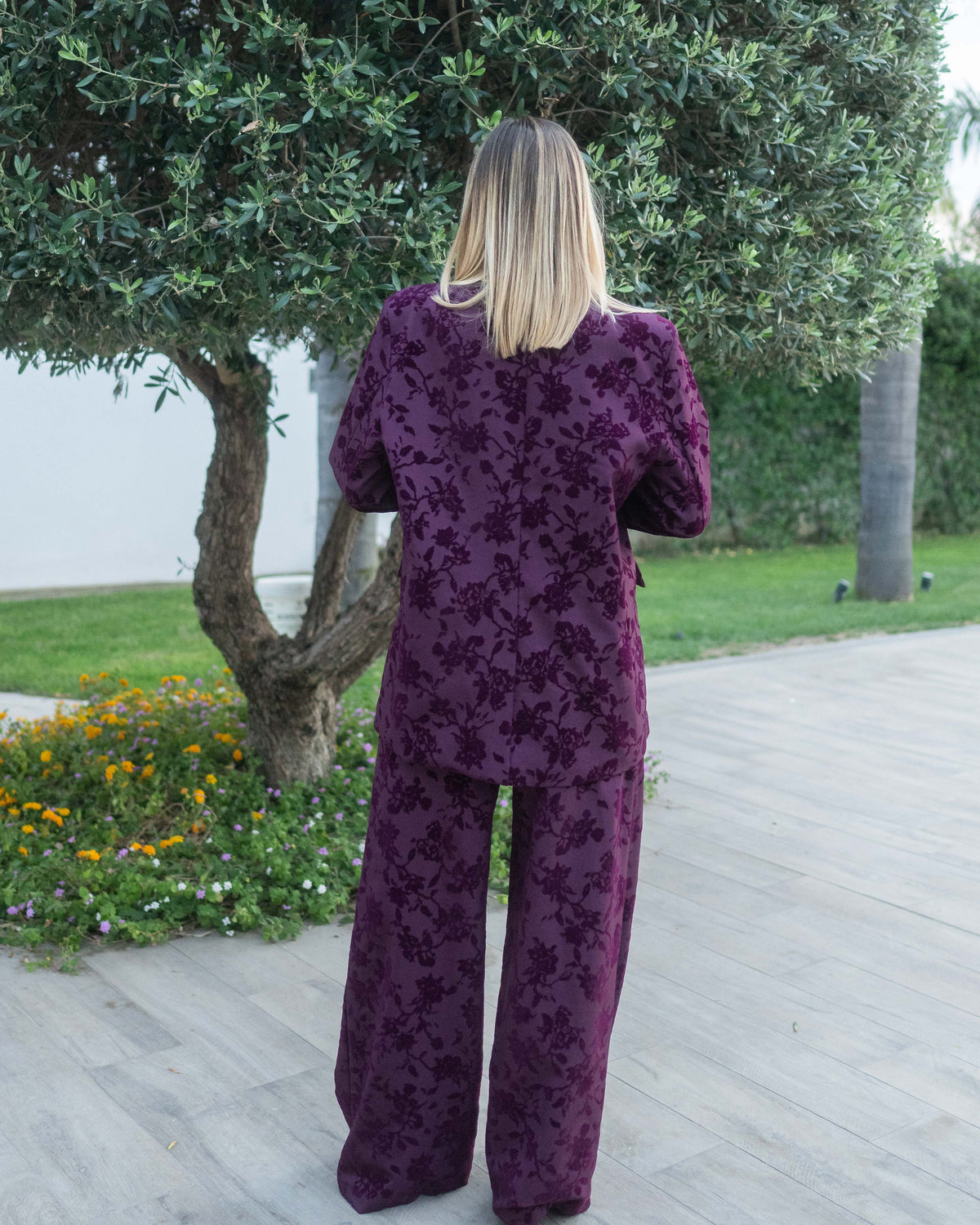 Tailleur Amára bordeaux