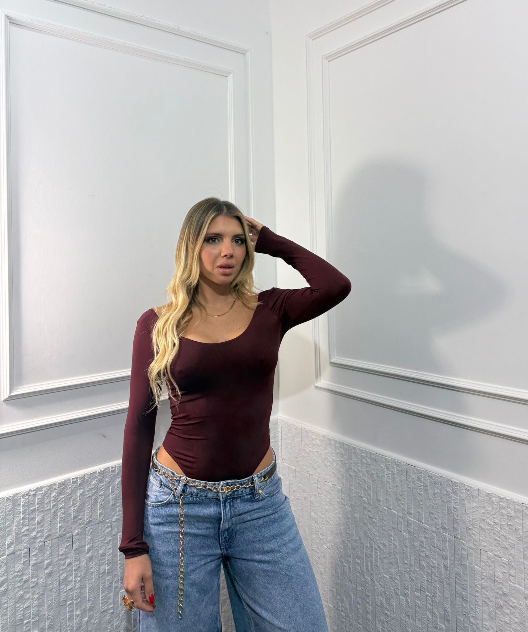 Body basic scollo rotondo