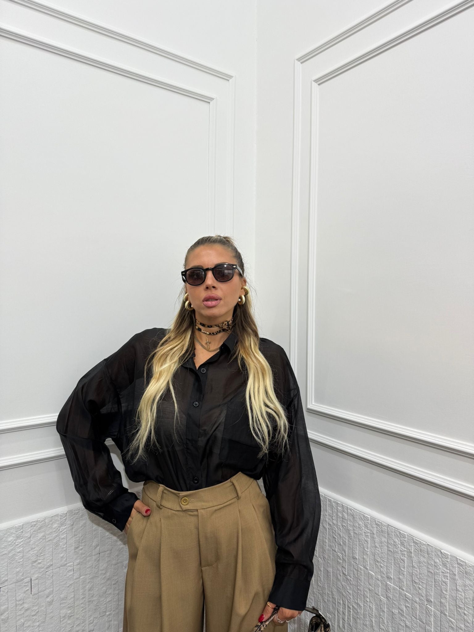 Camicia Semivelata Essential