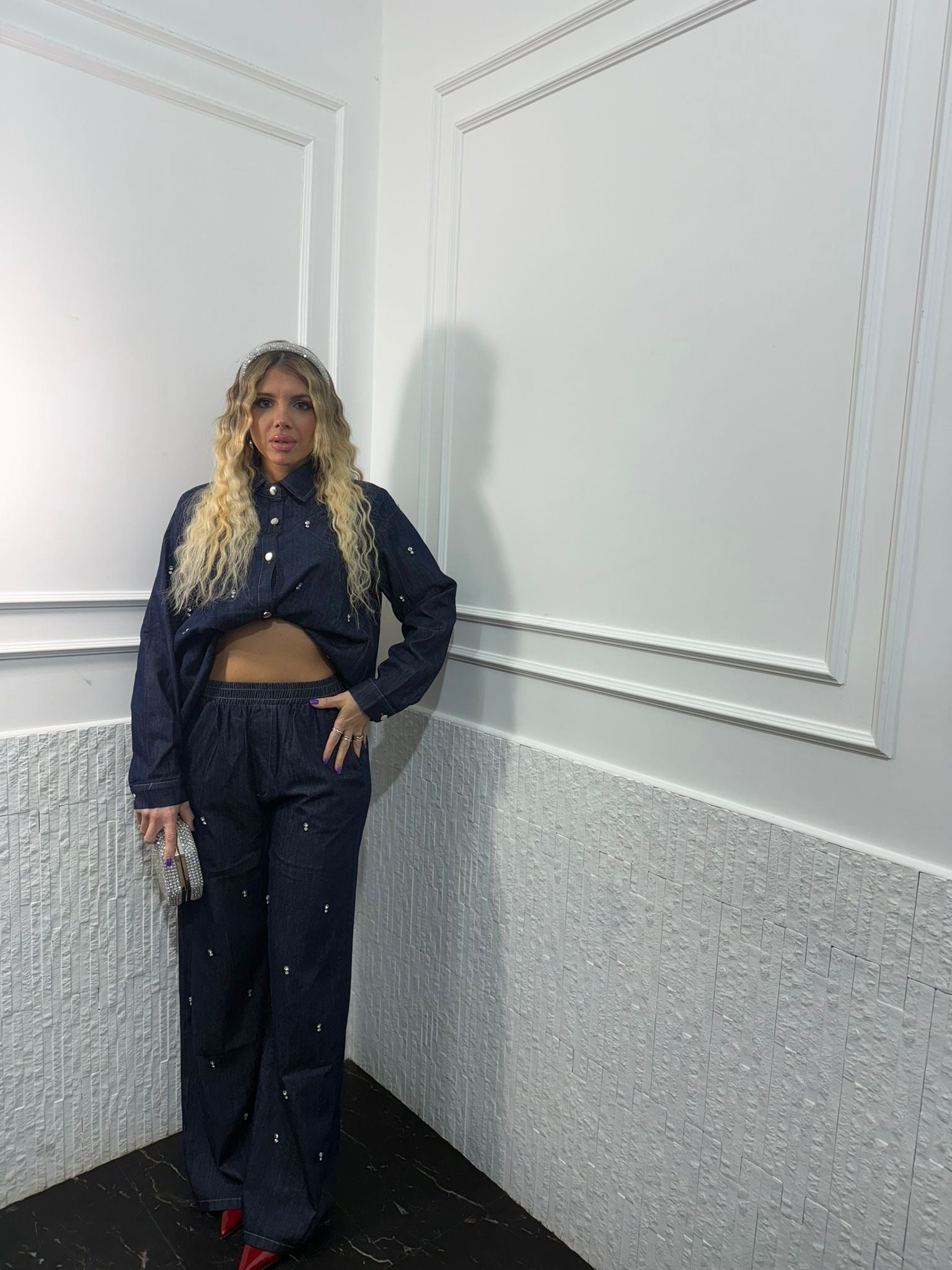 Set Denim Swarovski