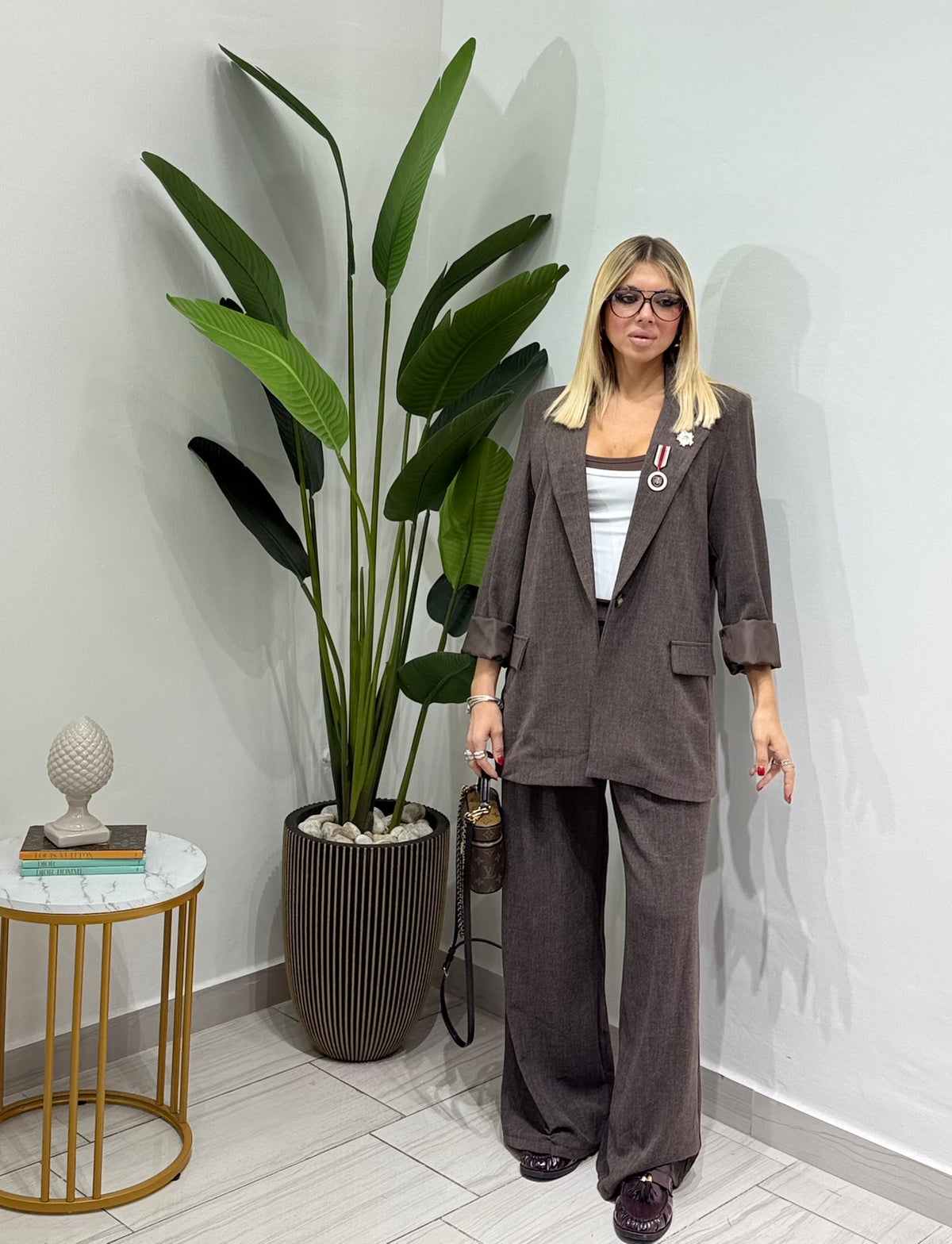 Tailleur Diva Marrone