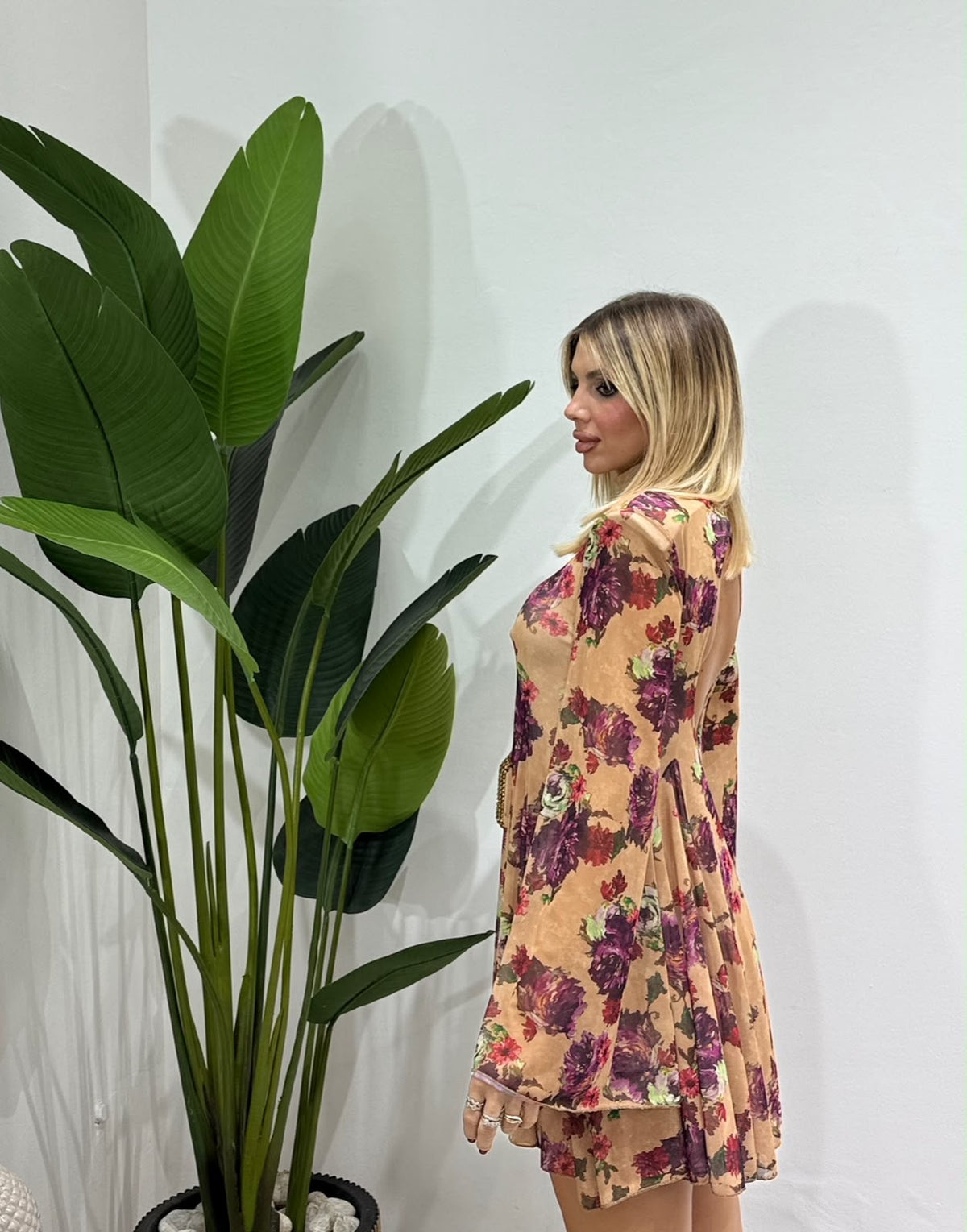 Dress Fleurs Lumina nude