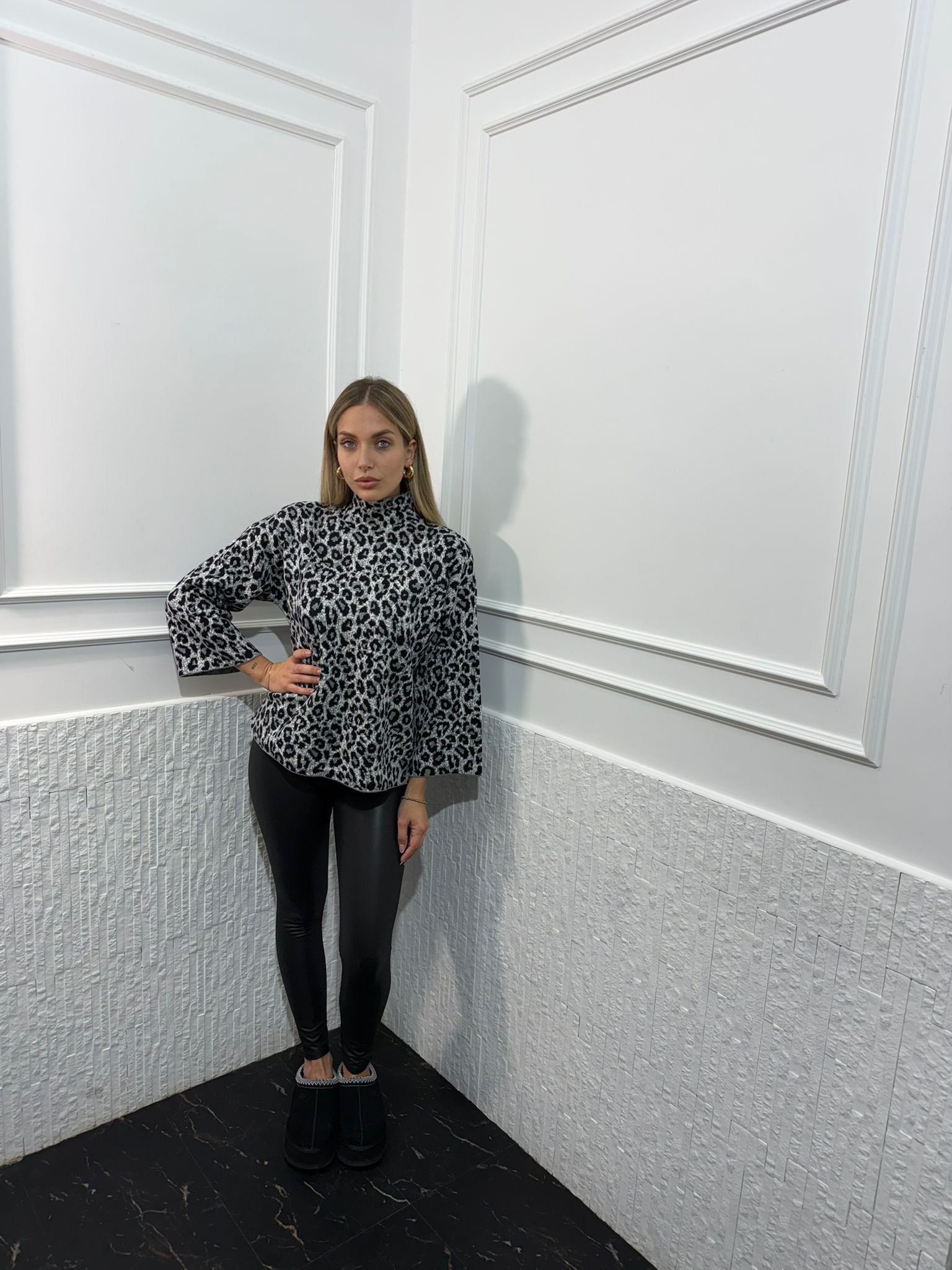 Leggings Ecopelle Modellante