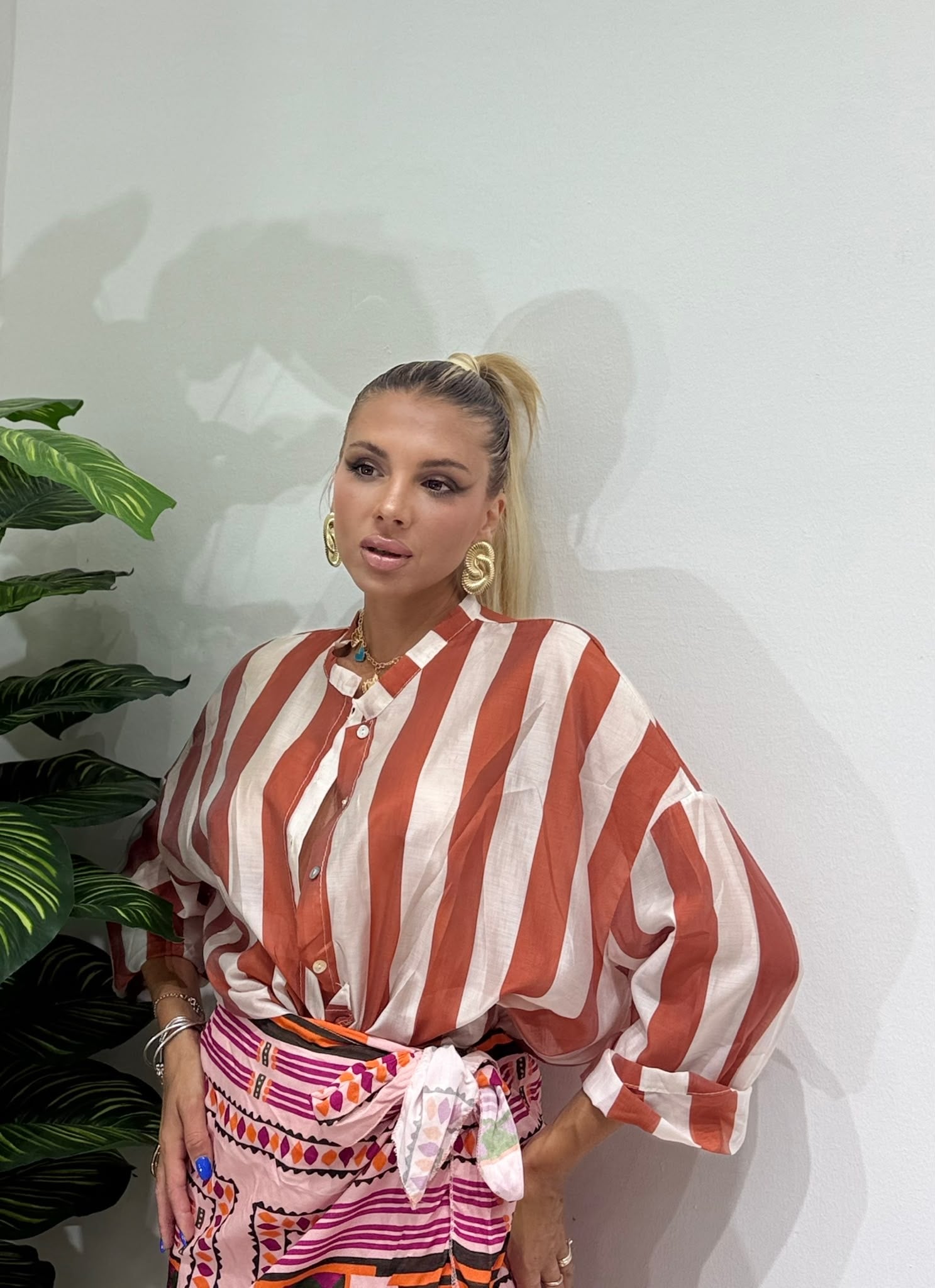 Camicia Amazzonia a righe