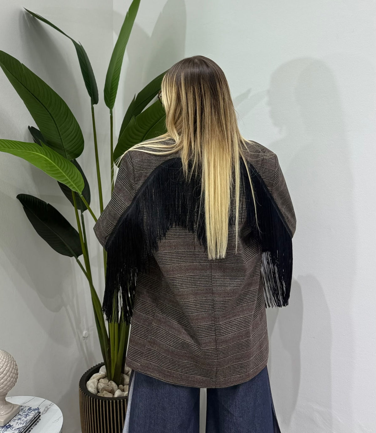 Blazer Frange black lumina