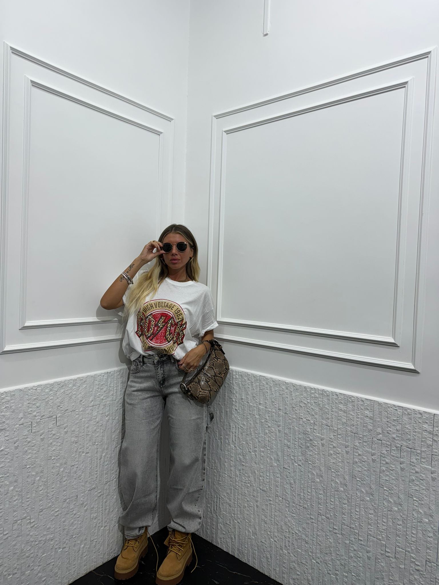 T shirt Rock animalier