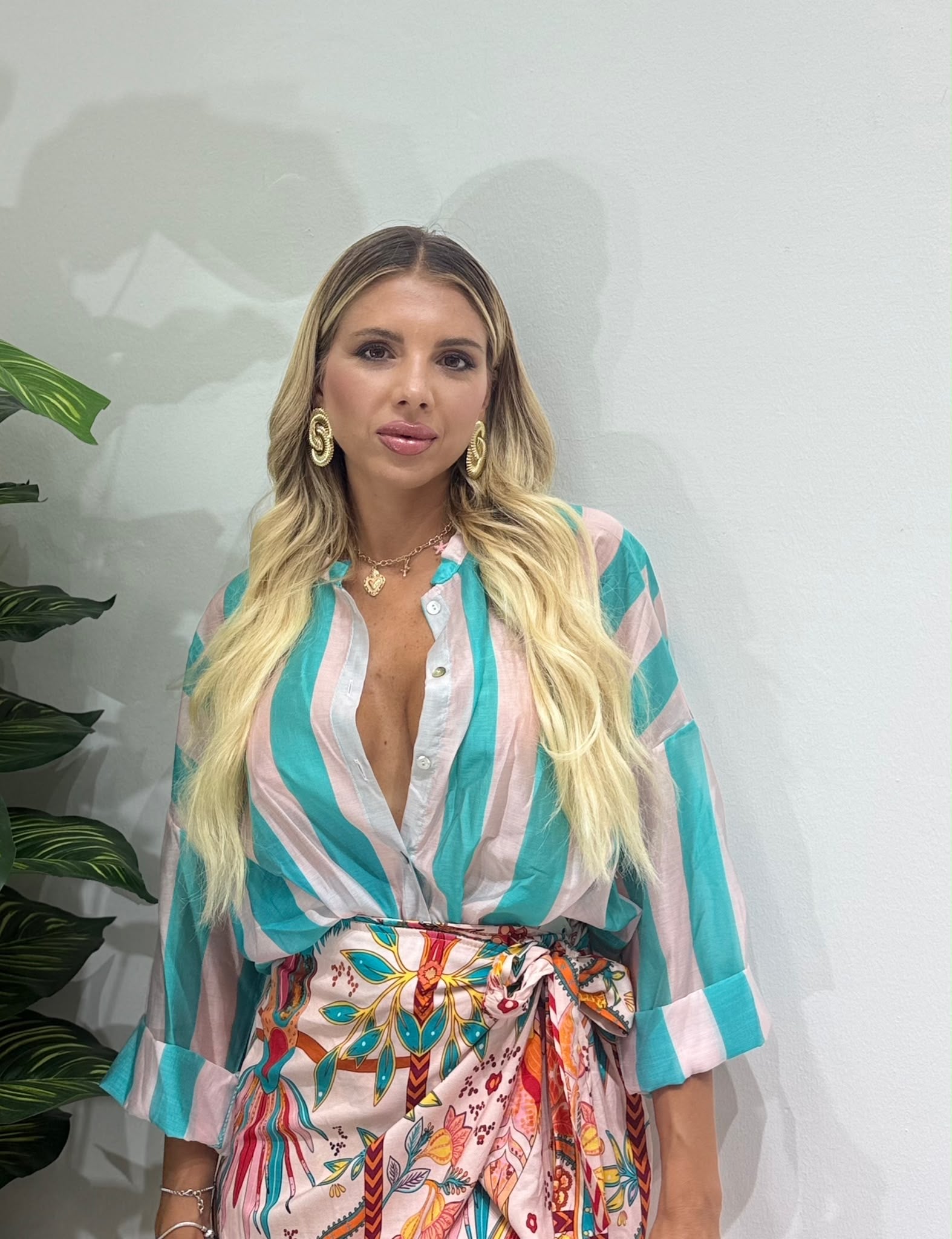 Camicia Amazzonia a righe