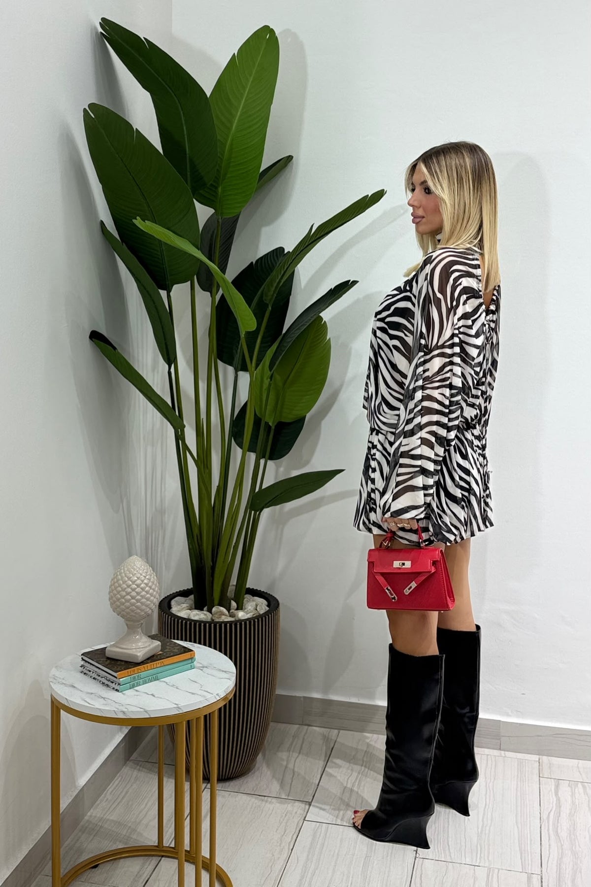 Mini Dress Zebra By lumina