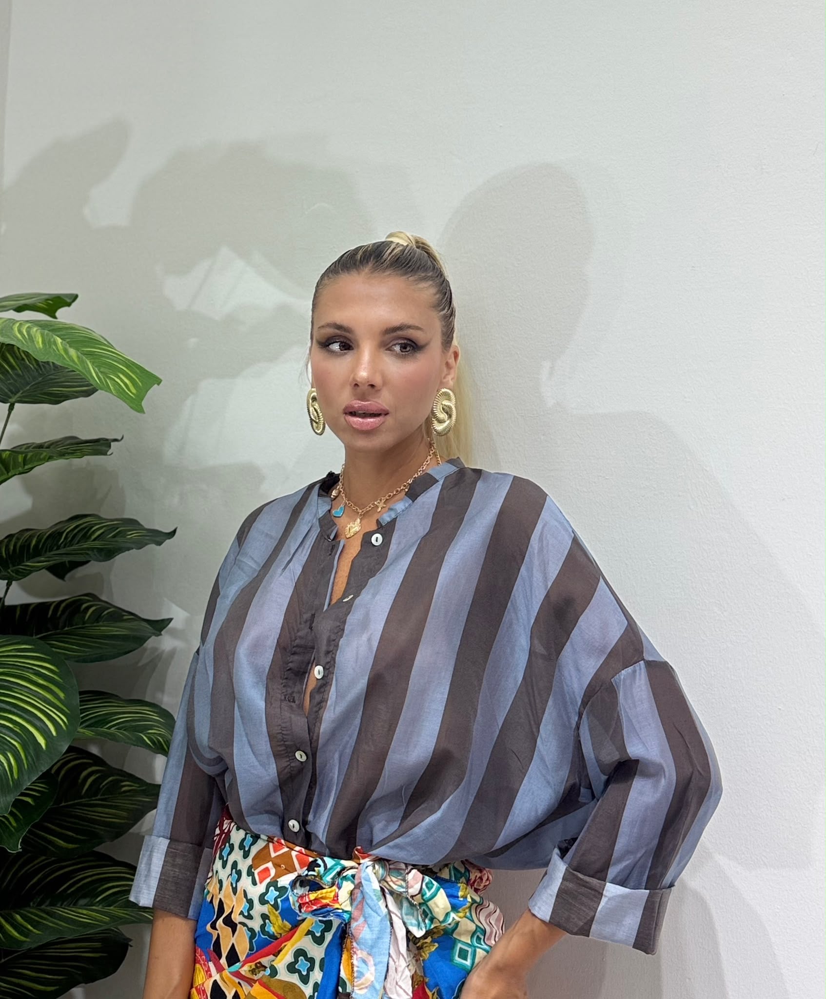 Camicia Amazzonia a righe