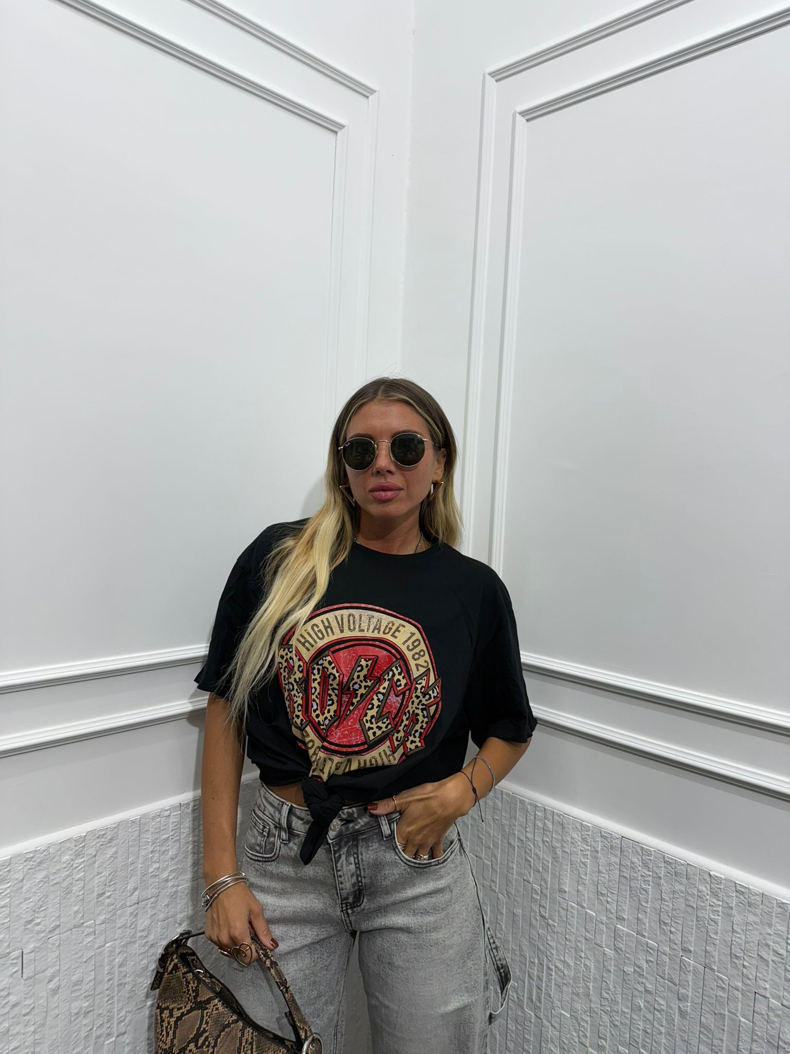 T shirt Rock animalier