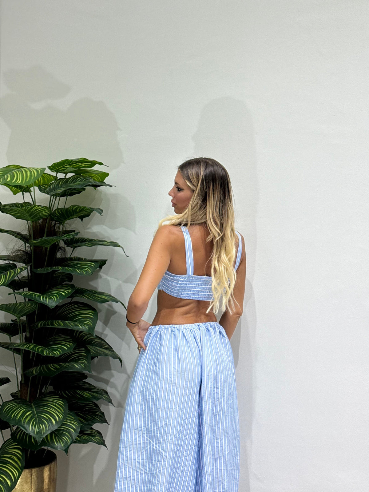 Coordinato Crop righe