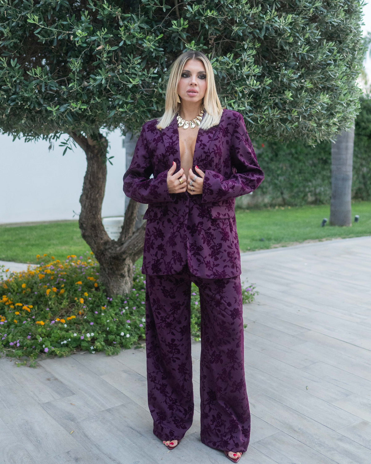 Tailleur Amára bordeaux