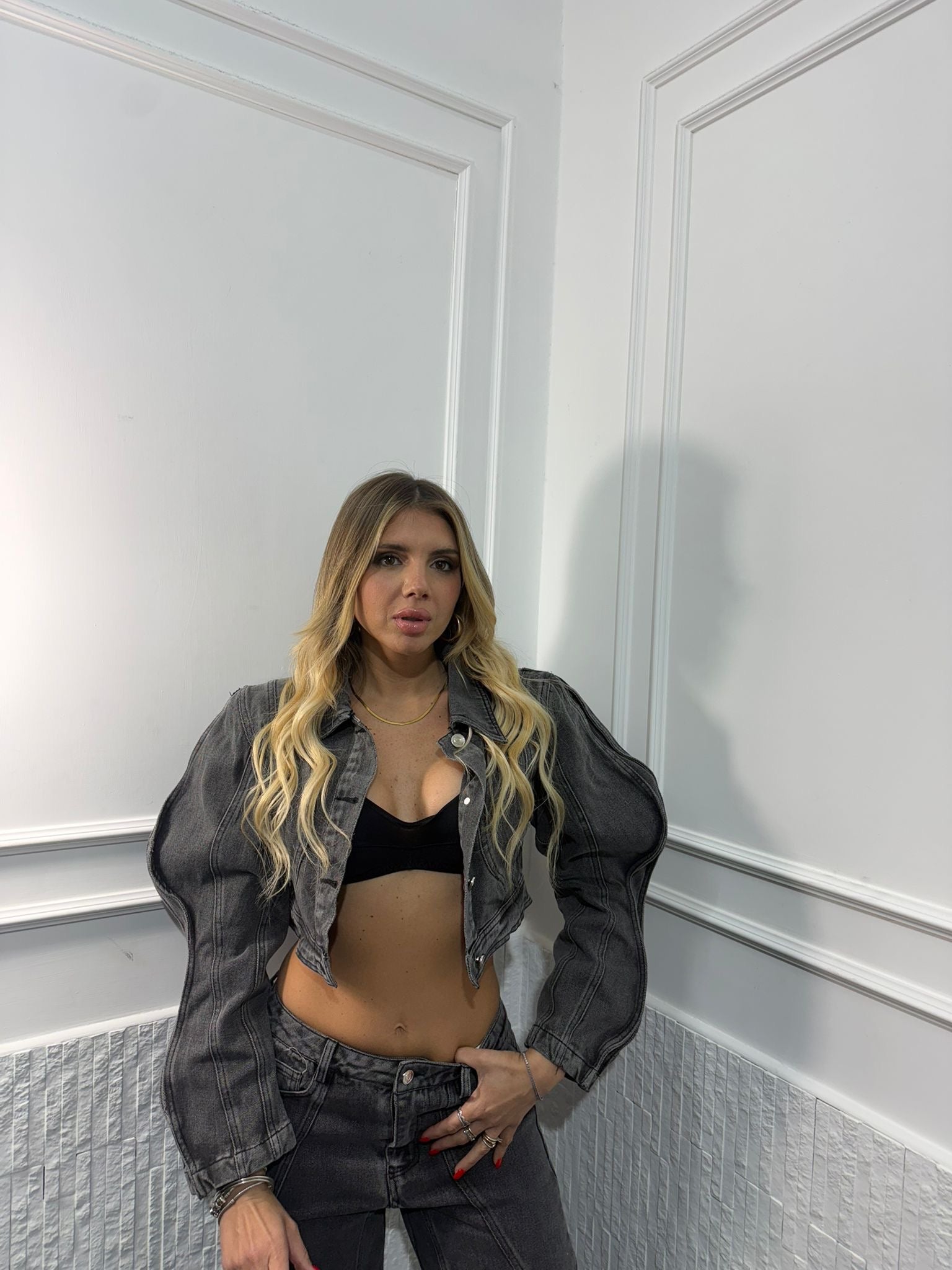 Giubbotto crop Onda