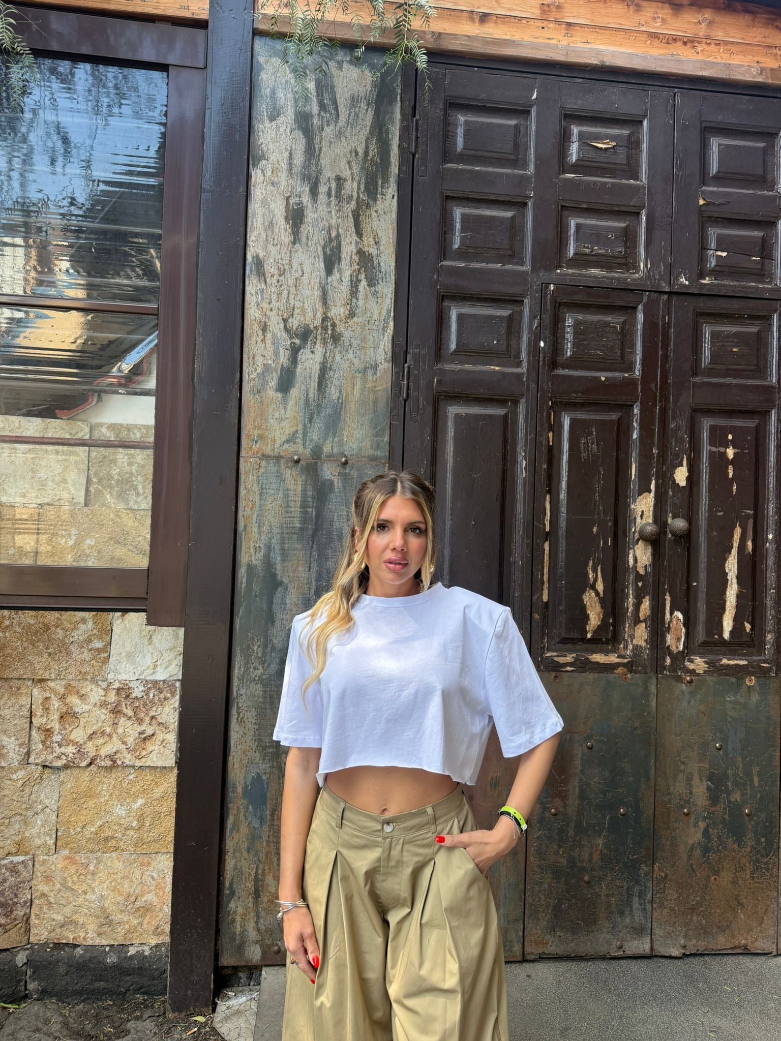 T shirt crop Just
