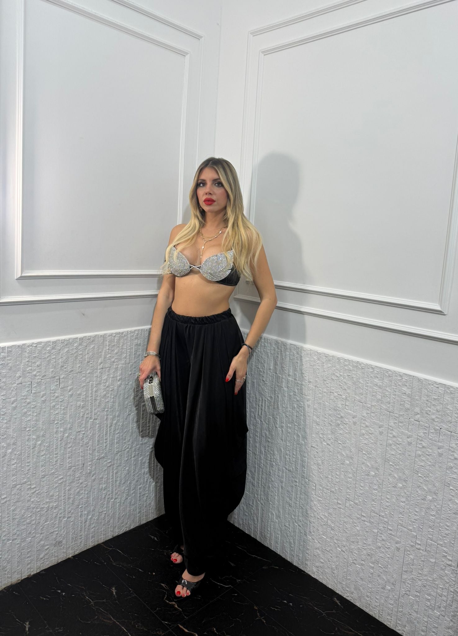 Pantalone Satin Just