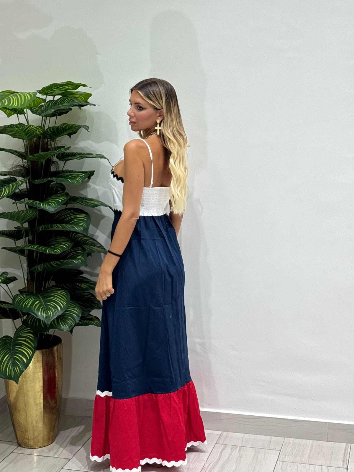 Dress bicolor