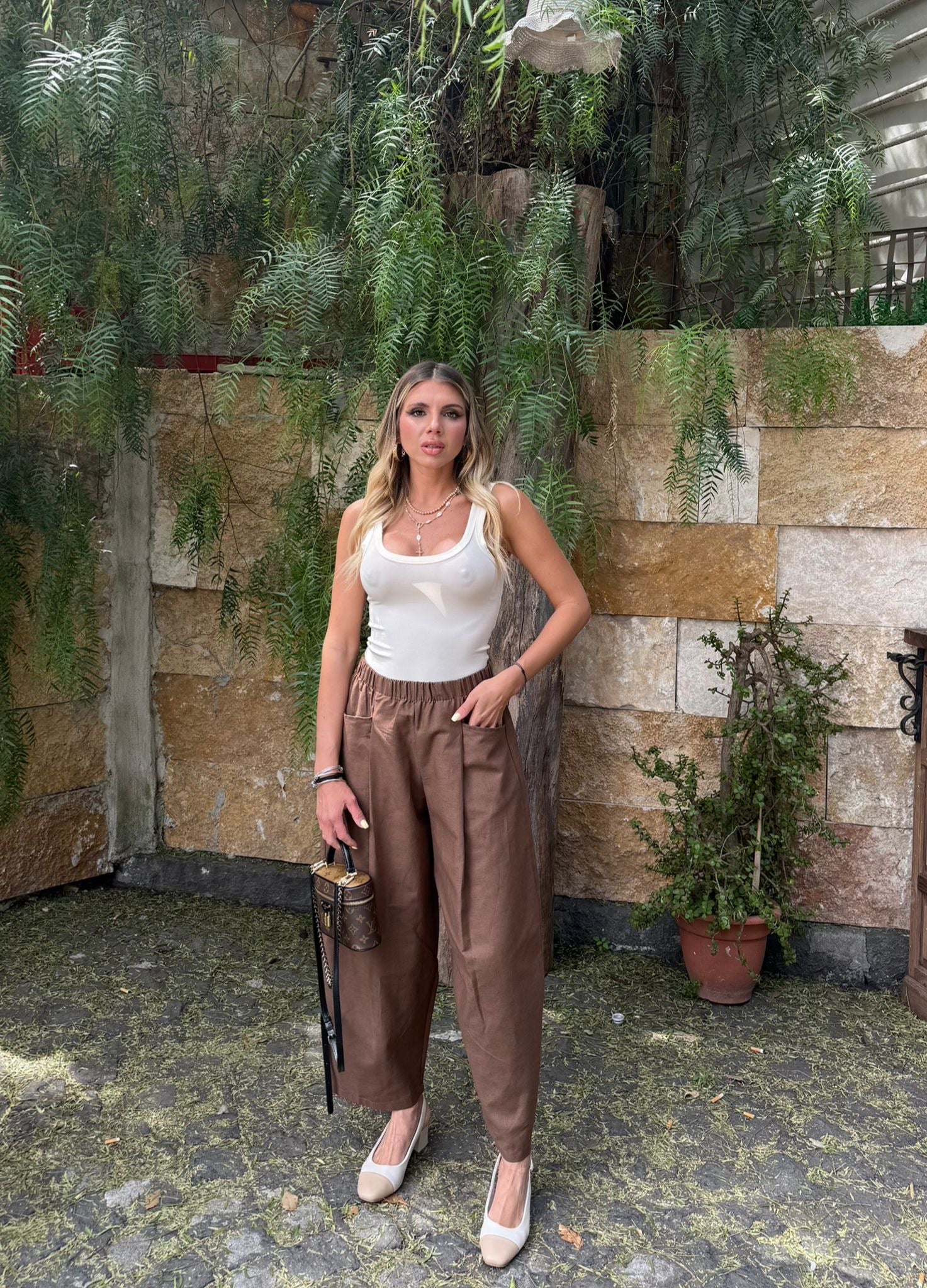 Pantalone Lino Just