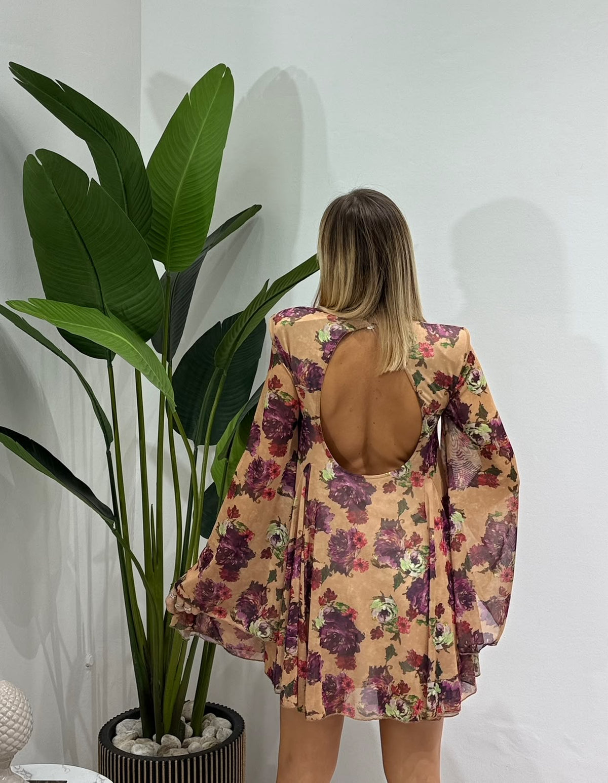 Dress Fleurs Lumina nude