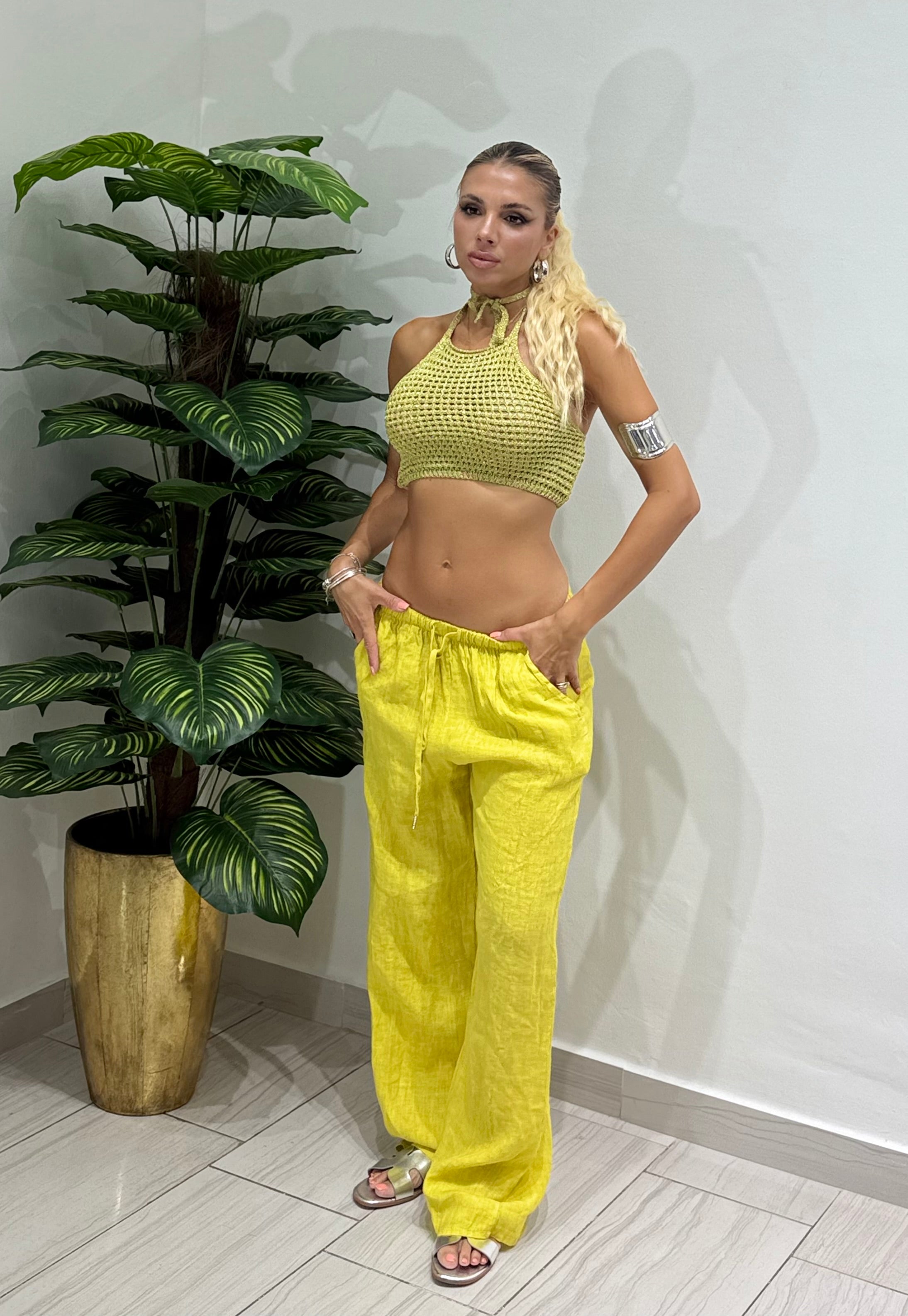 Pantalone Puro Lino
