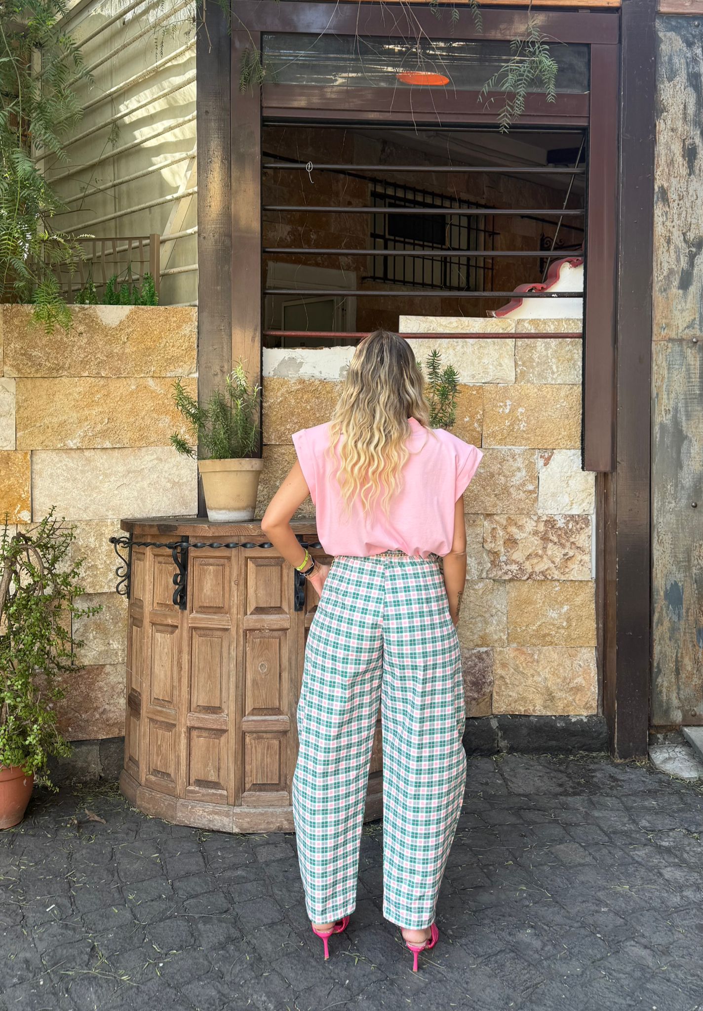 Pantaloni Quadri Just