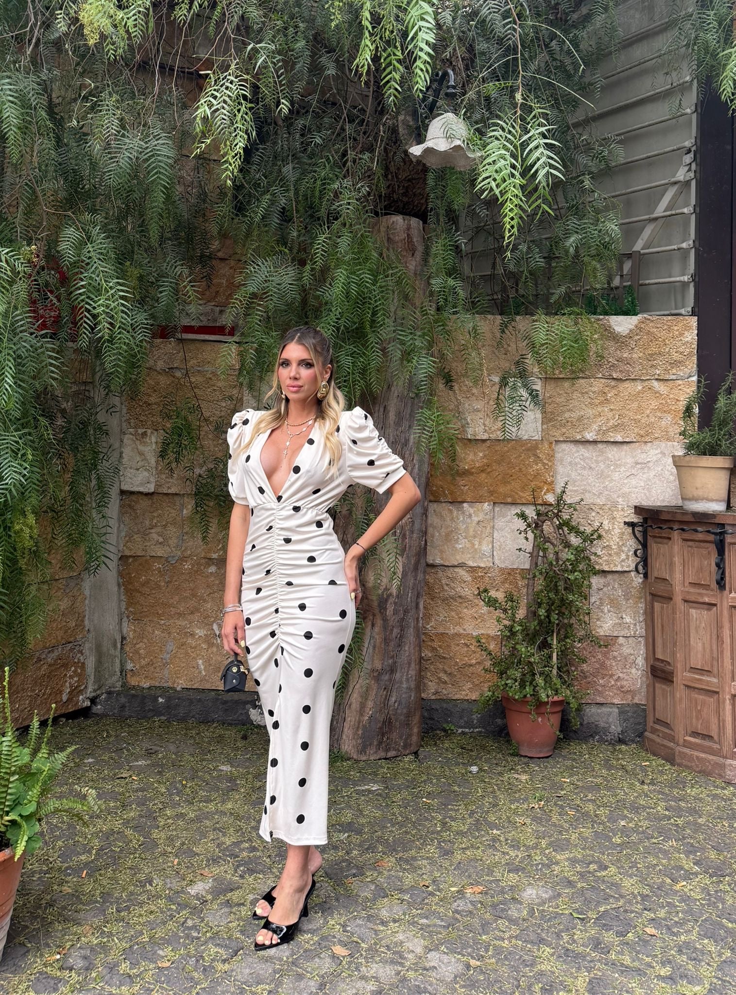 Midi Dress Pois