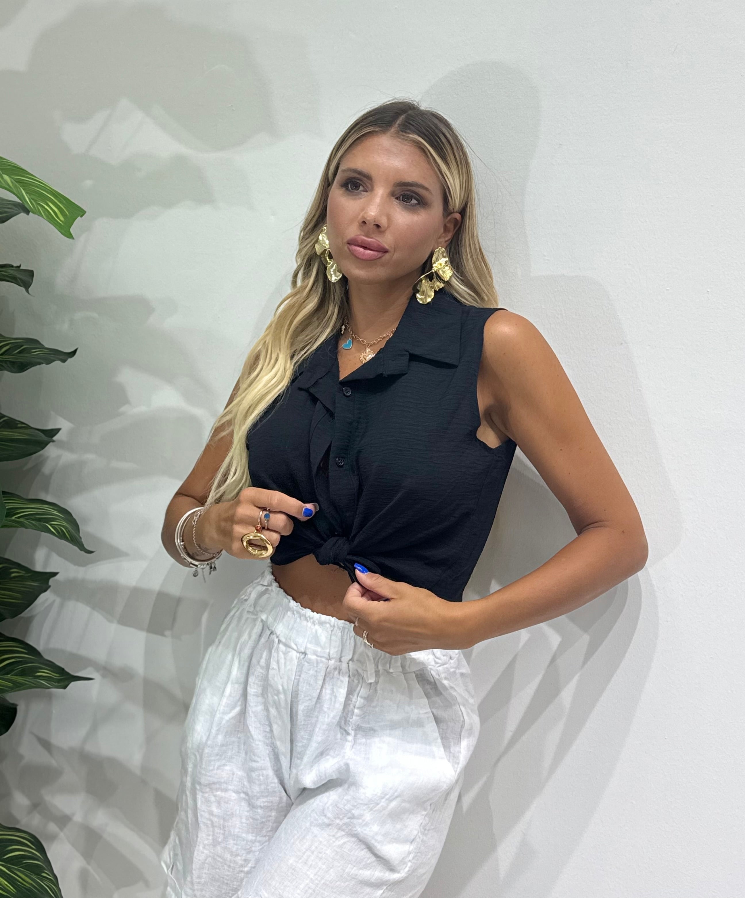 Camicia America Crop