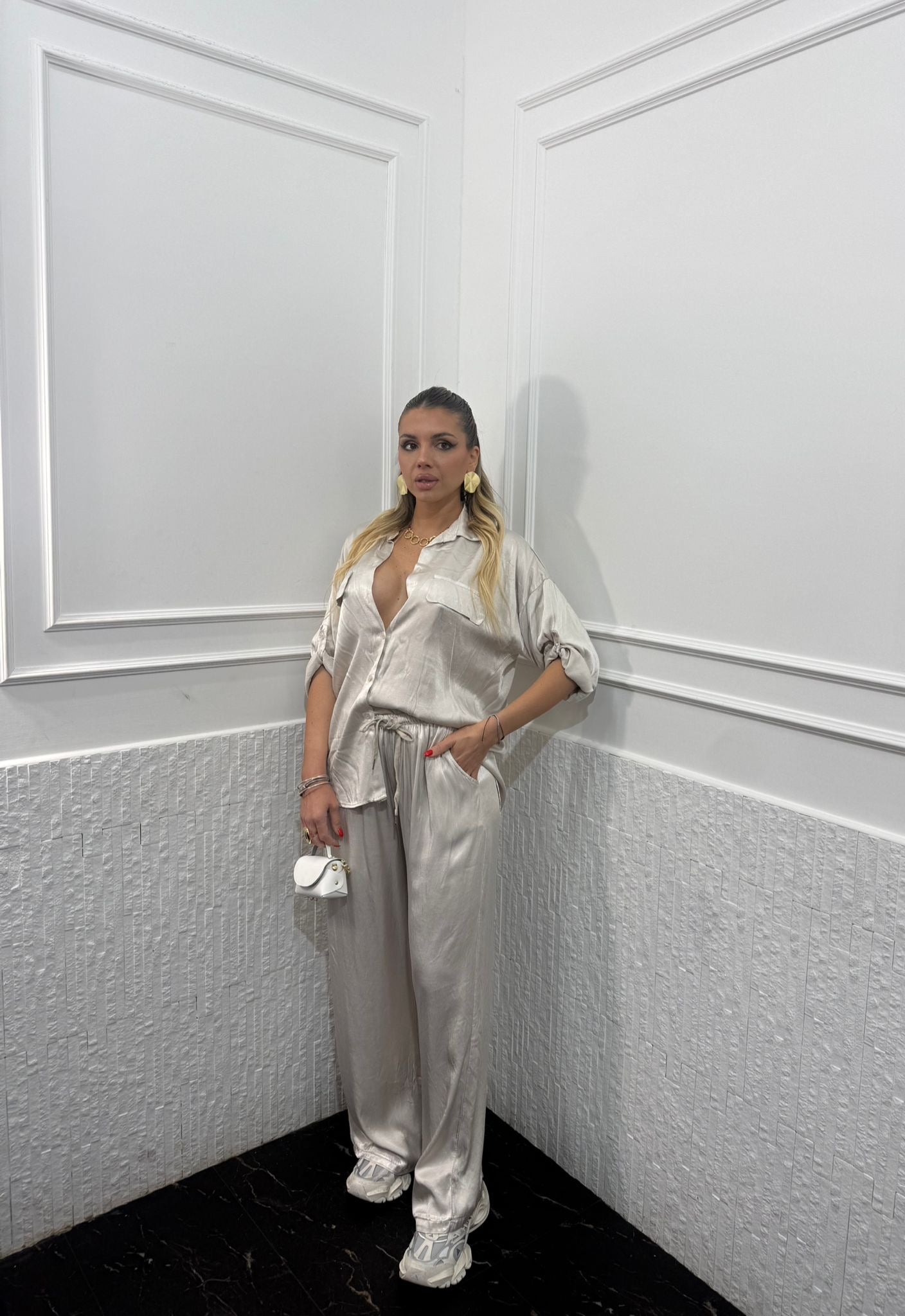 Pantalone Satin Lux