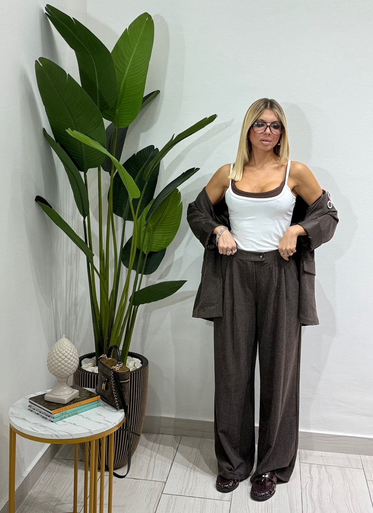 Tailleur Diva Marrone