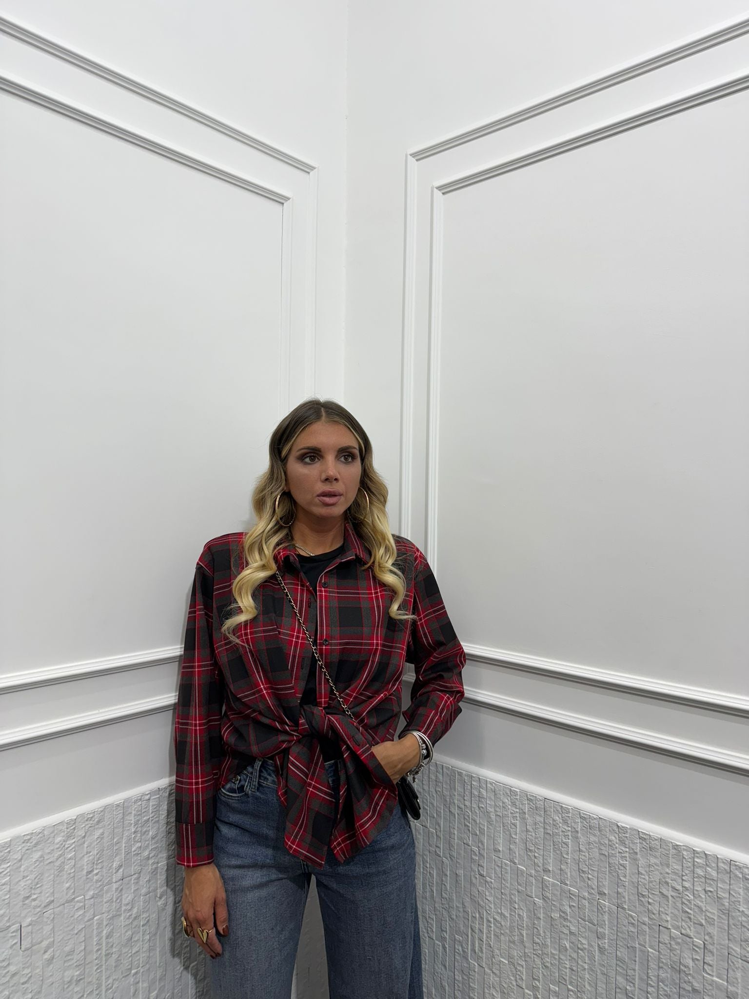 Camicia Oversize quadri