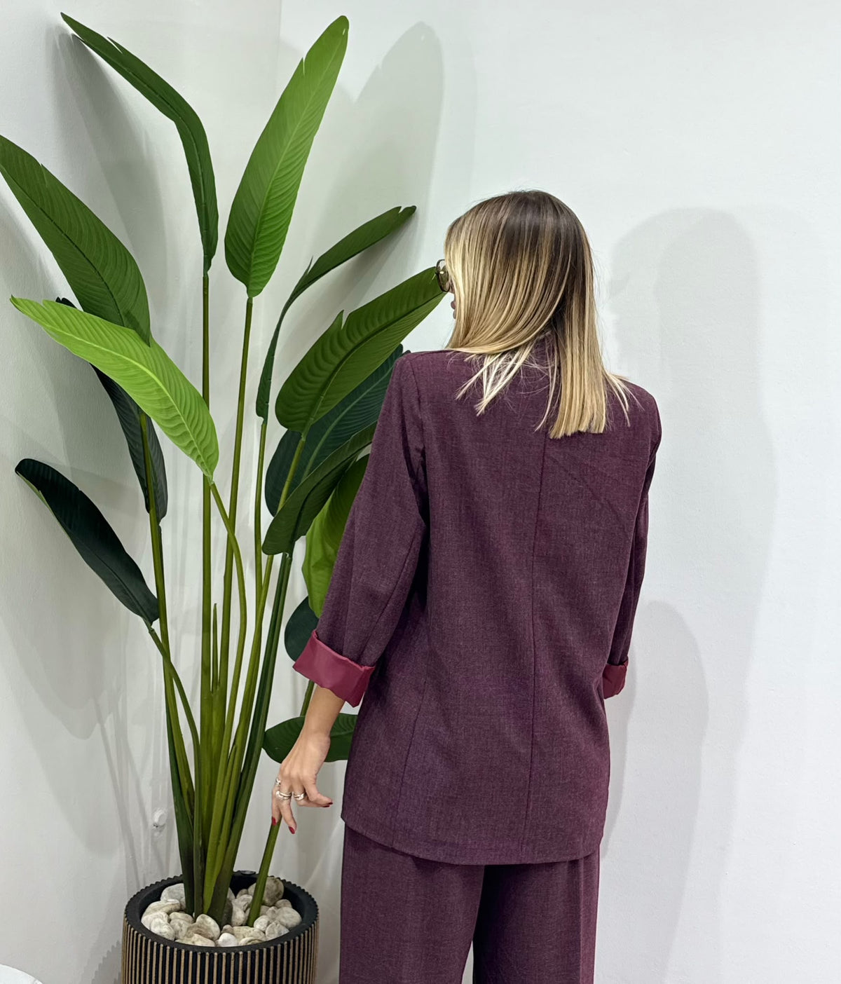 Tailleur Diva Bordeaux