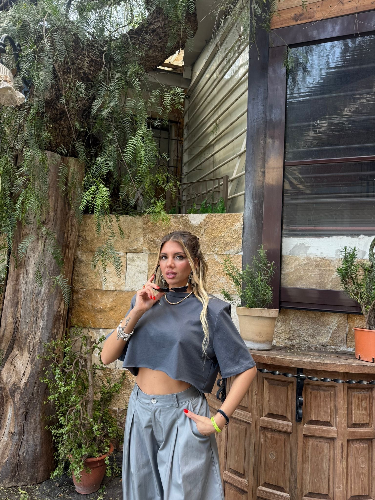 T shirt crop Just