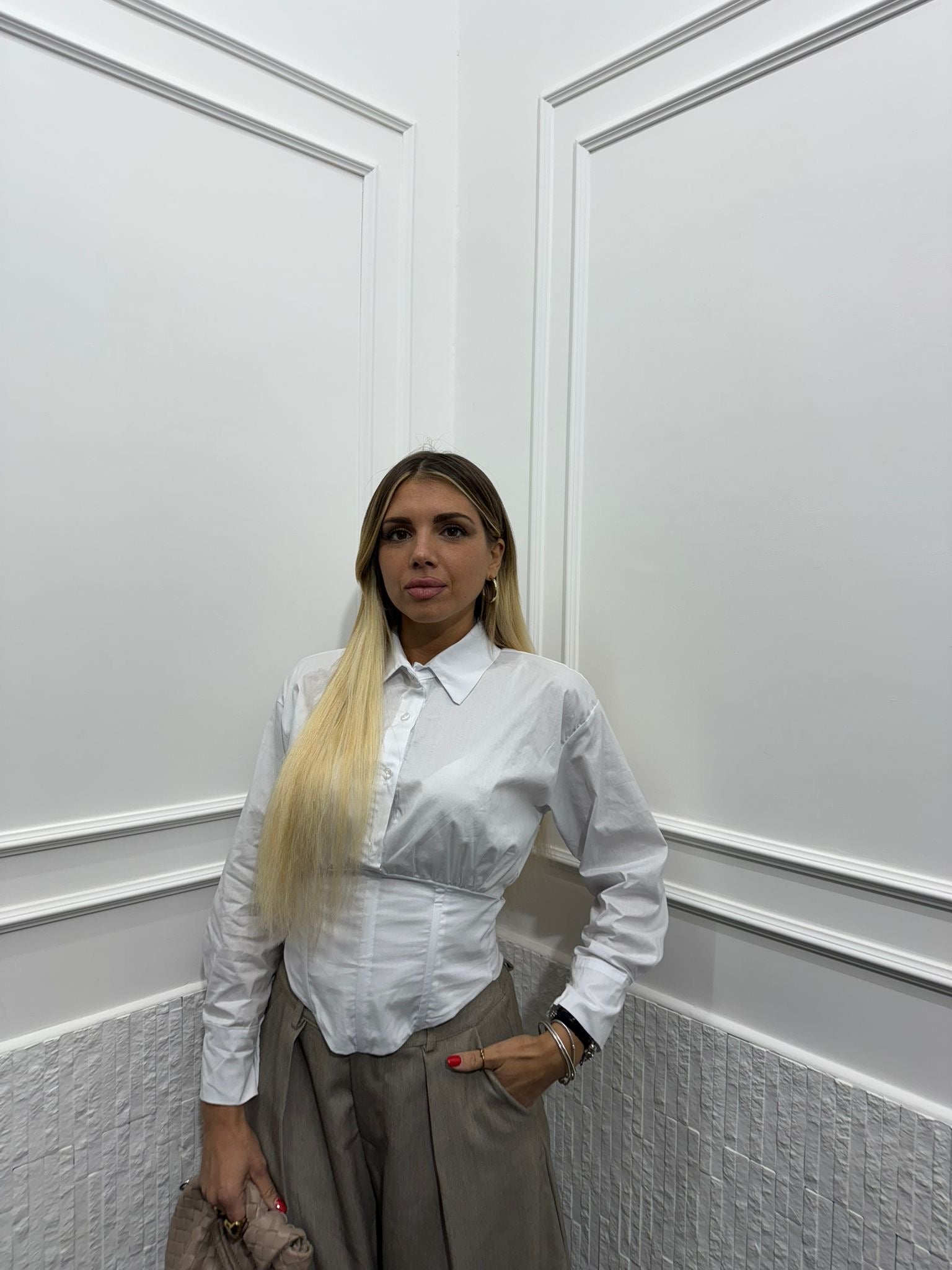 Camicia Crop Bustier