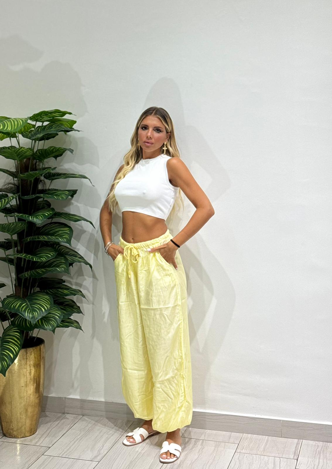Pantalone sfiammato