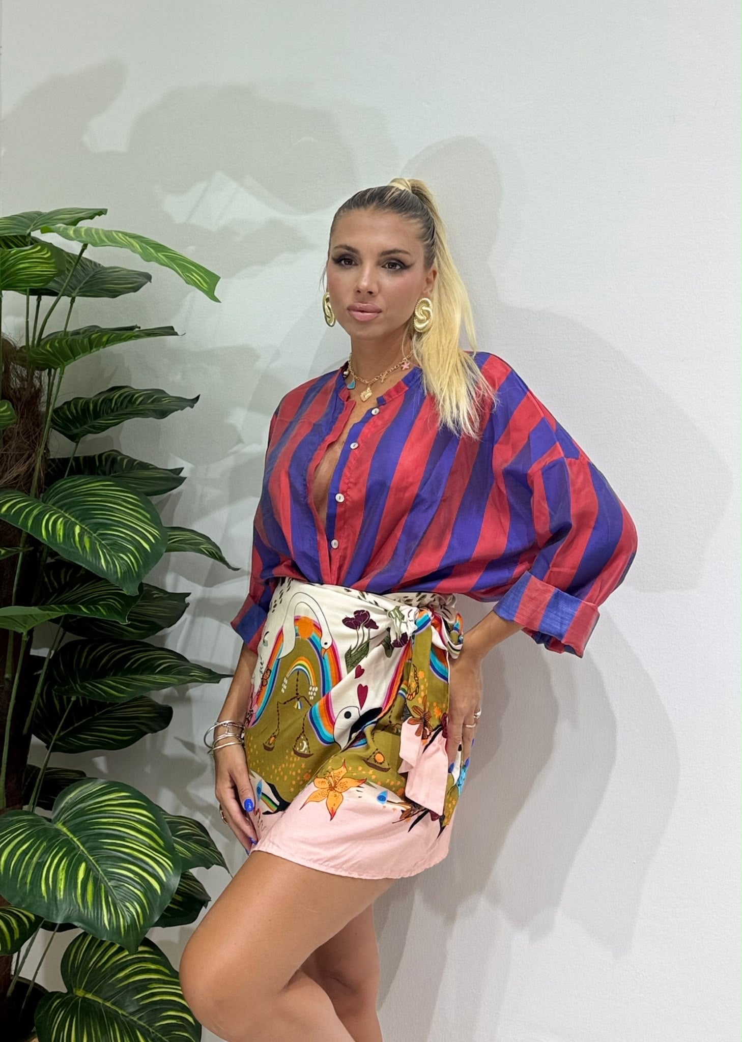 Camicia Amazzonia a righe