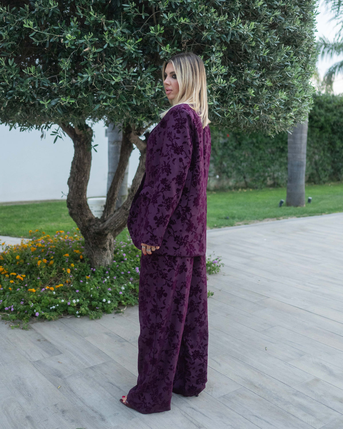 Tailleur Amára bordeaux
