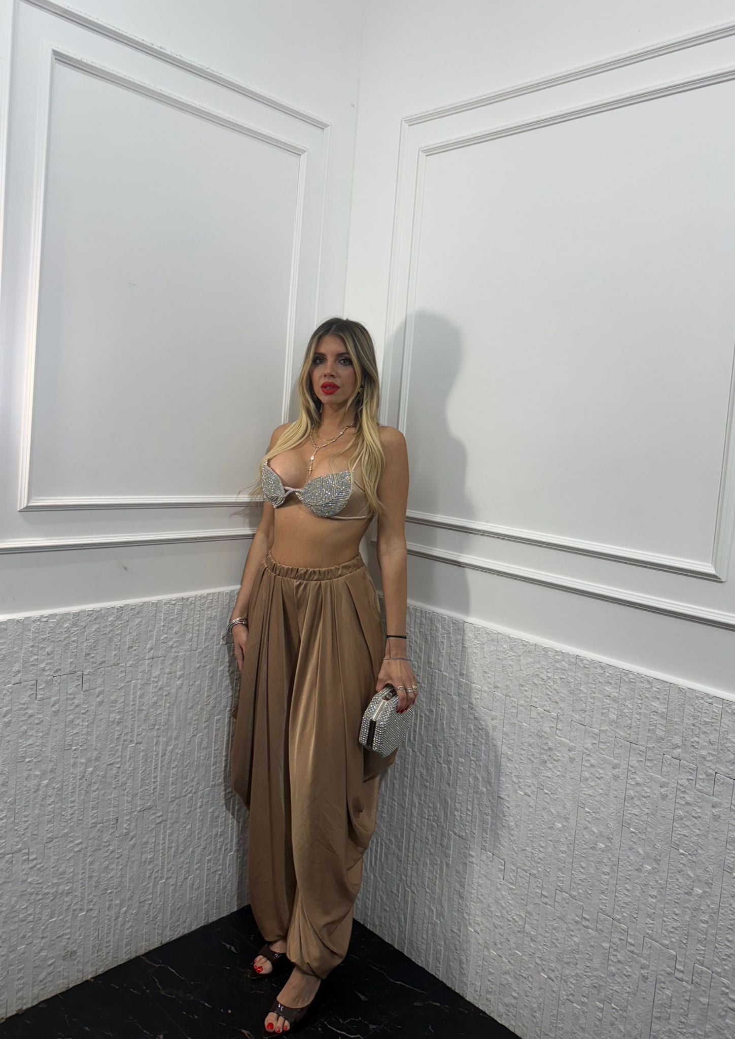 Pantalone Satin Just