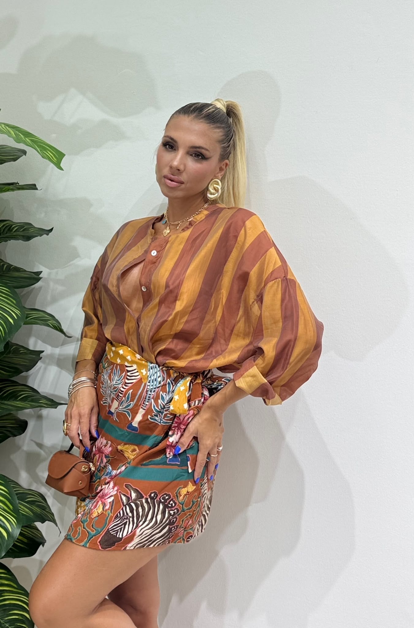 Camicia Amazzonia a righe
