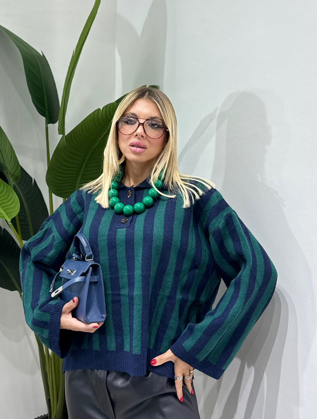 Collana perle verde Gucci