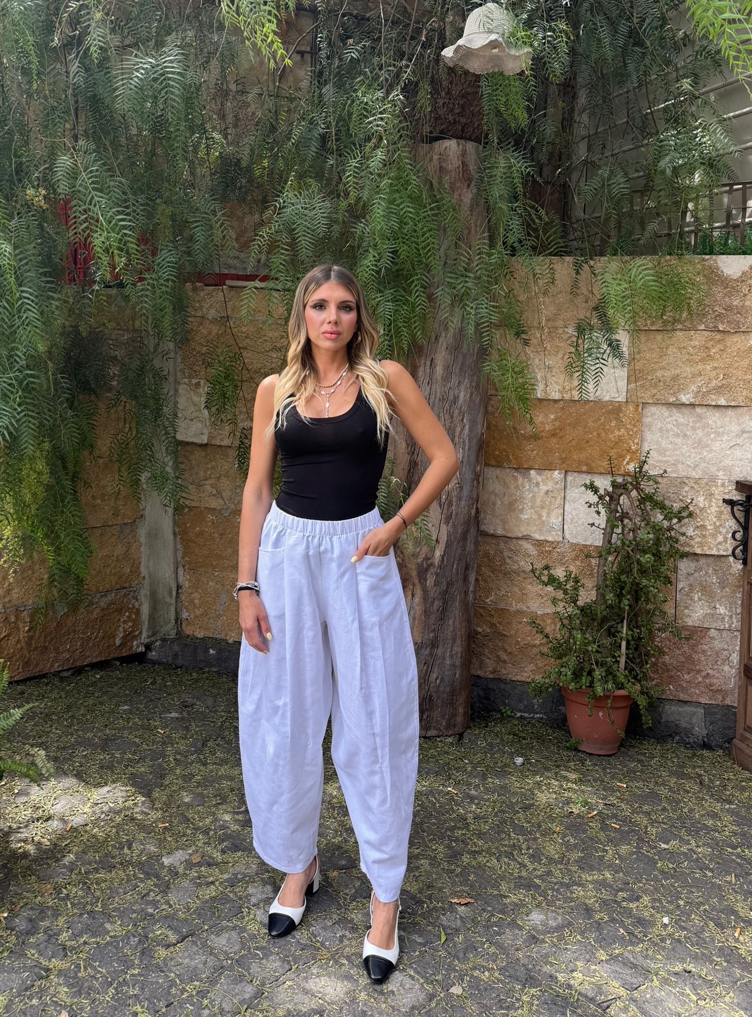 Pantalone Lino Just