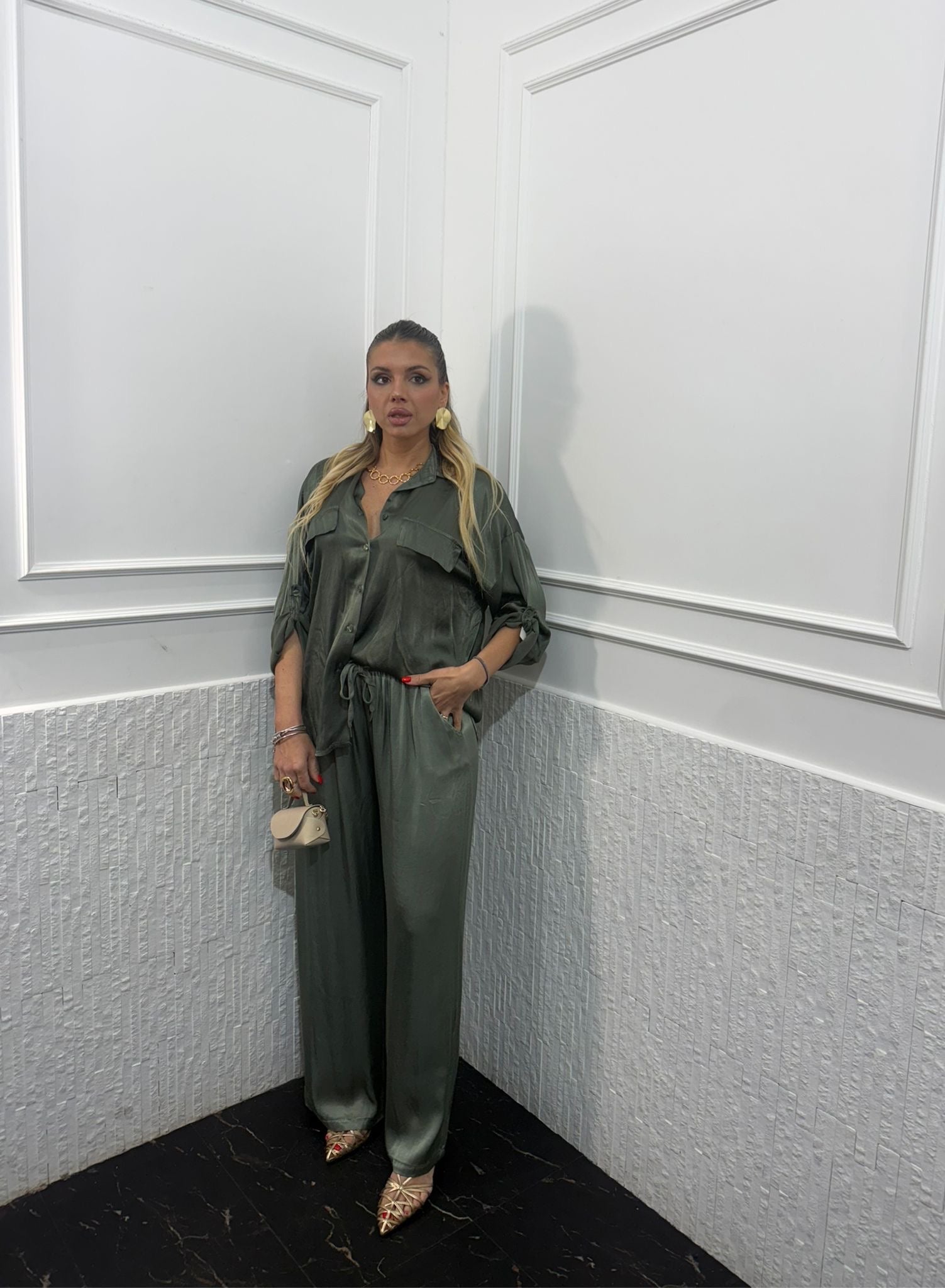 Pantalone Satin Lux