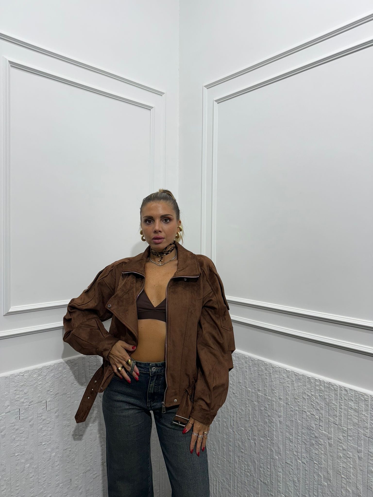 Giubbotto Rebel Camoscio