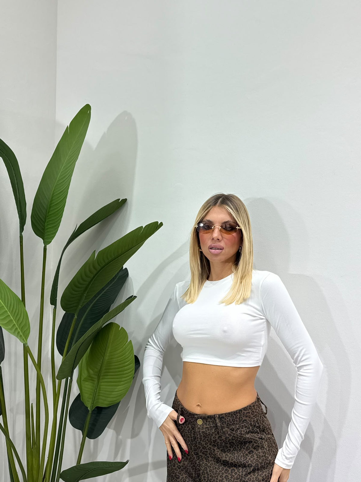 T shirt crop By lumina